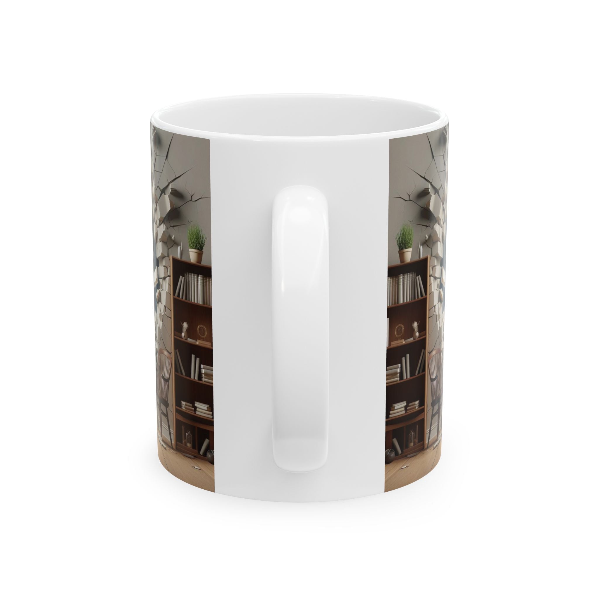3D Bookshelf Mug-Library Book Mugs Book Lover Office Ceramic Mug Tea Cup Gifts 2026