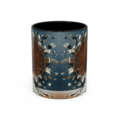 3D Bookshelf Mug-Library Book Mugs Office Ceramic Tea Cup Gift Accent Coffee Mug 2026