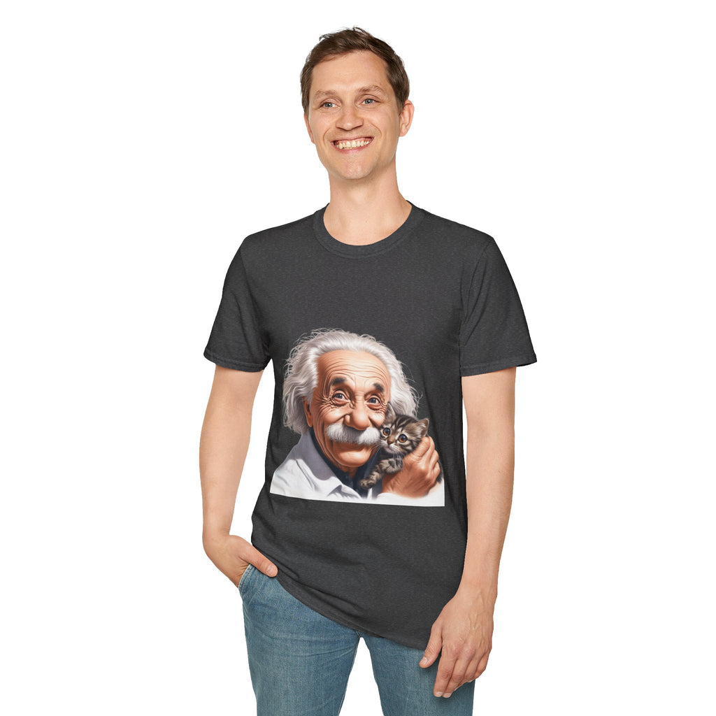 Funny Albert Einstein T-Shirt Unisex Softstyle T-Shirt Cotton Unique Gift German
