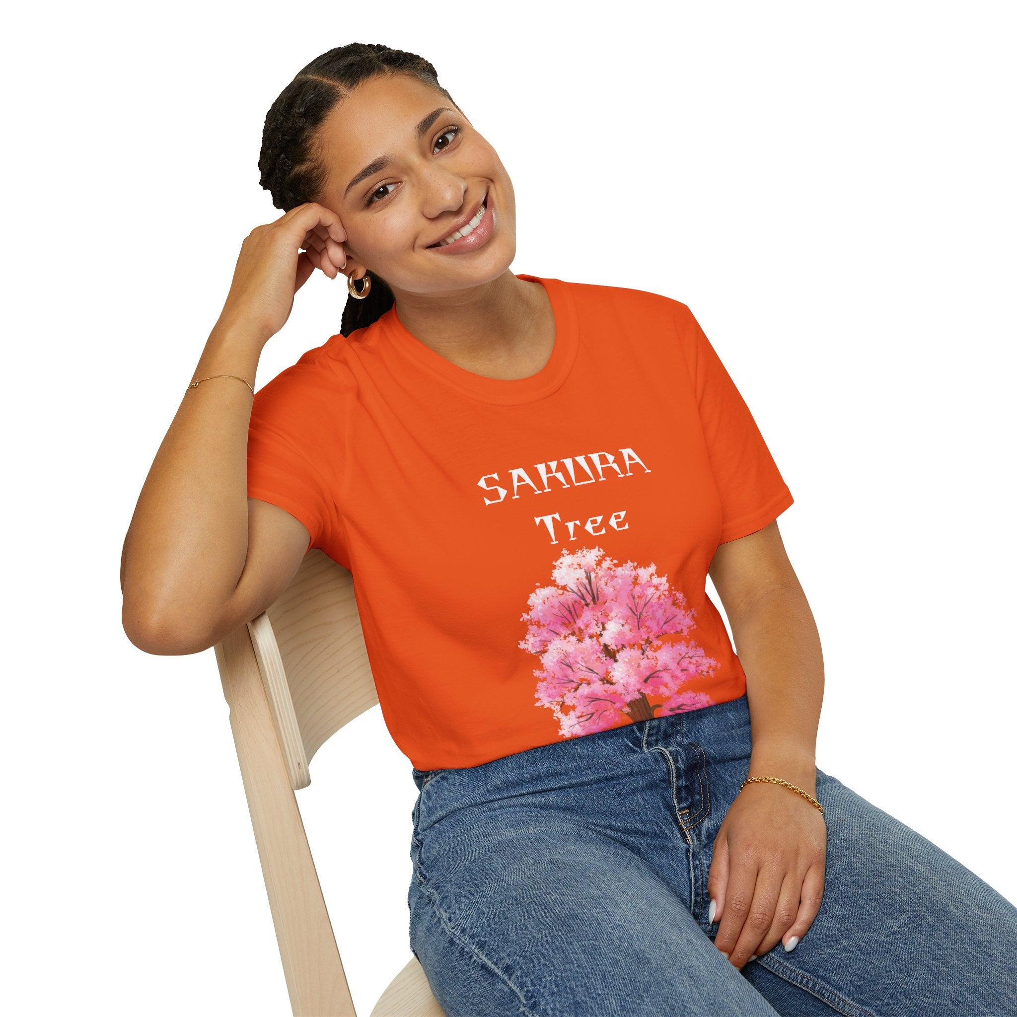 Sakura T-Shirt Japanese Art Shirt Unisex Softstyle Cherry Blossom Flower T-shirt