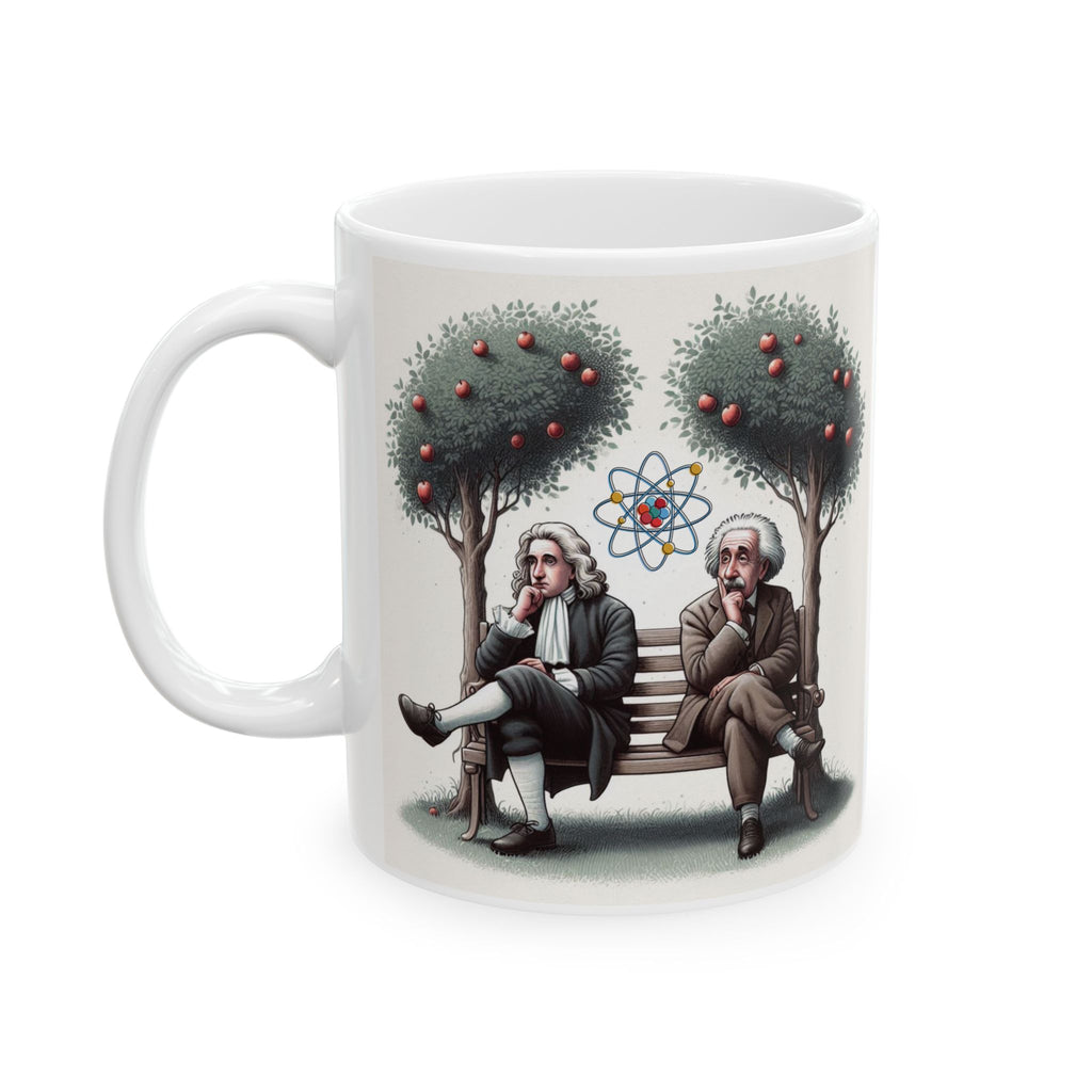 Funny Mug Albert Einstein Isaac Newton Mug Tea Coffee Cup Unique Art Mug Gift
