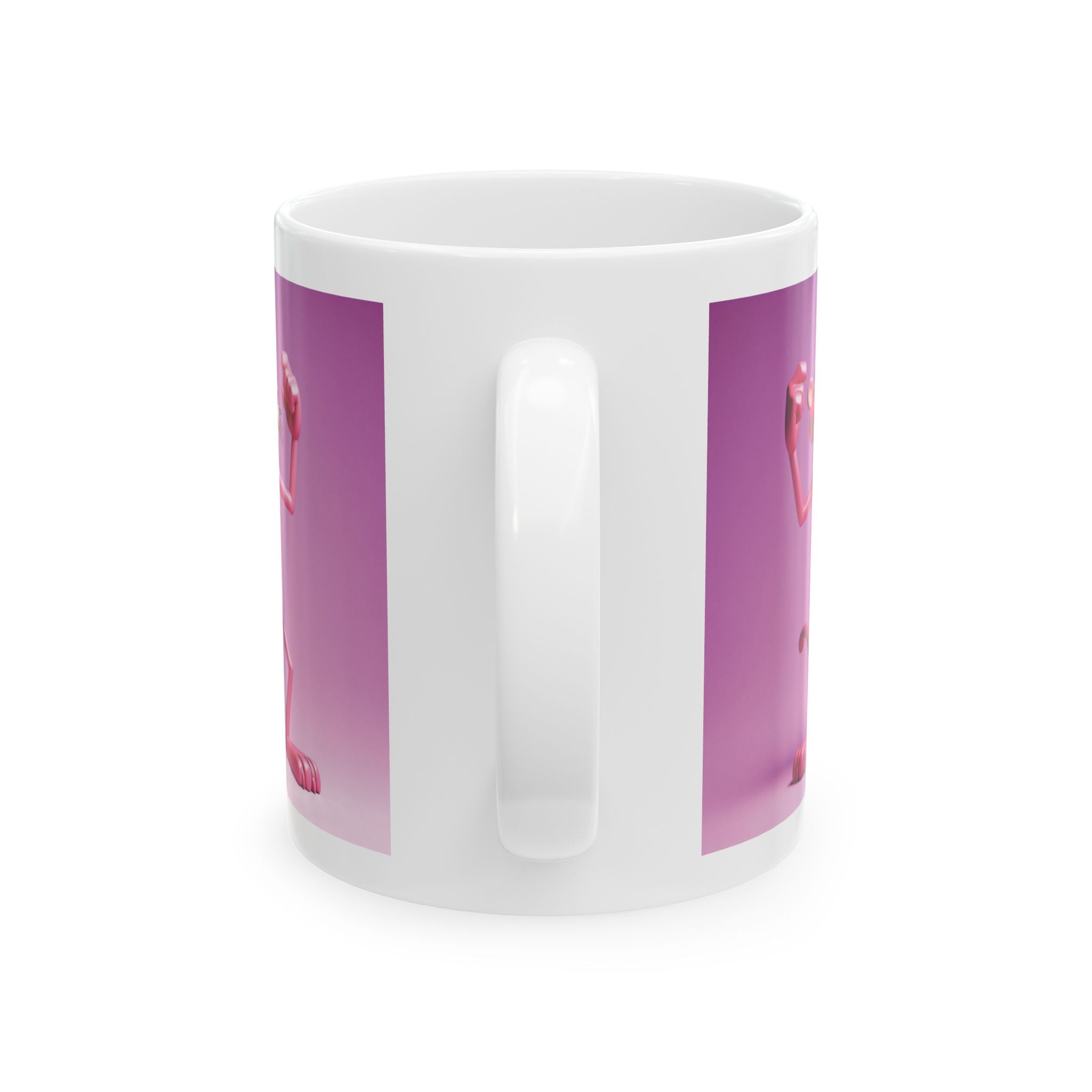 3D Pink Panther Mug Classic Cartoon Ceramic Mug Tea Coffee Cup Gift Ideas Kids 11oz