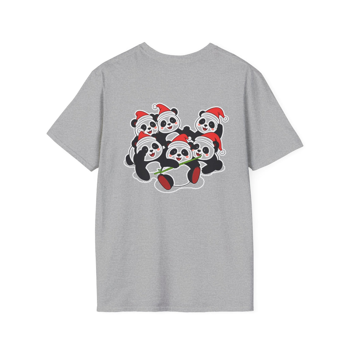 Christmas Pandas Family T-Shirt | Cute Cartoon Holiday Design Unique Holiday Gift Shirt