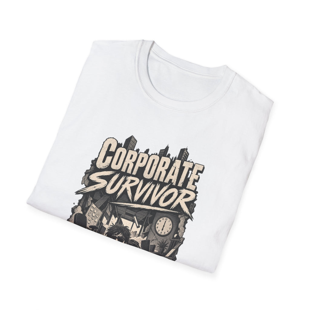 Funny Dark Humor Tshirt — Funny Office Tshirt Dark Humor Graphic Tee Unique Coworker Gift CORPORATE SURVIVOR Shirt