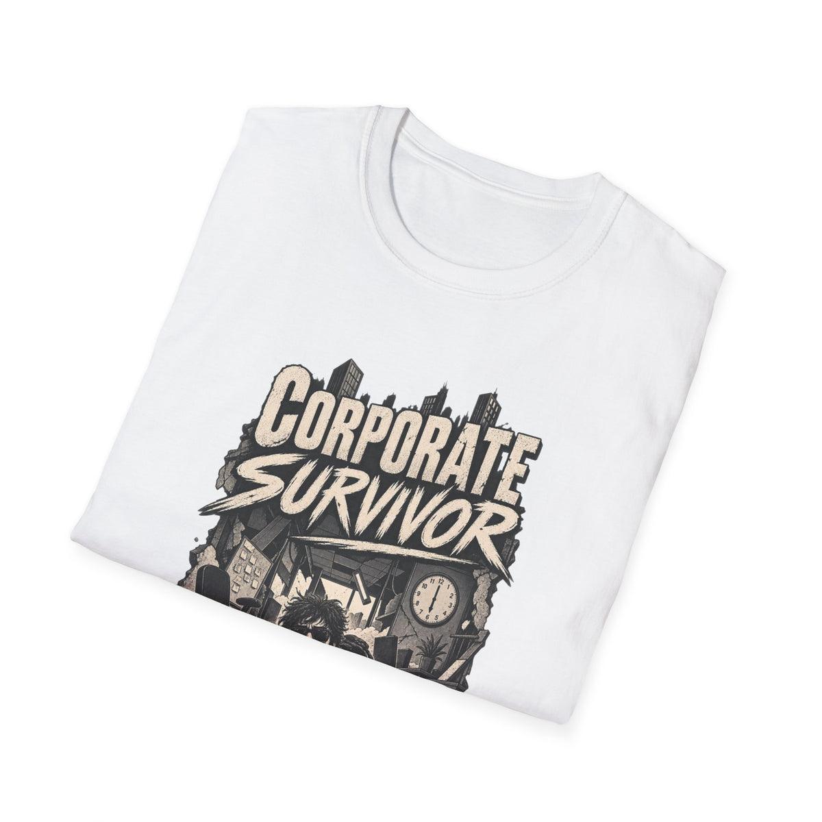 Funny Dark Humor Tshirt — Funny Office Tshirt Dark Humor Graphic Tee Unique Coworker Gift CORPORATE SURVIVOR Shirt