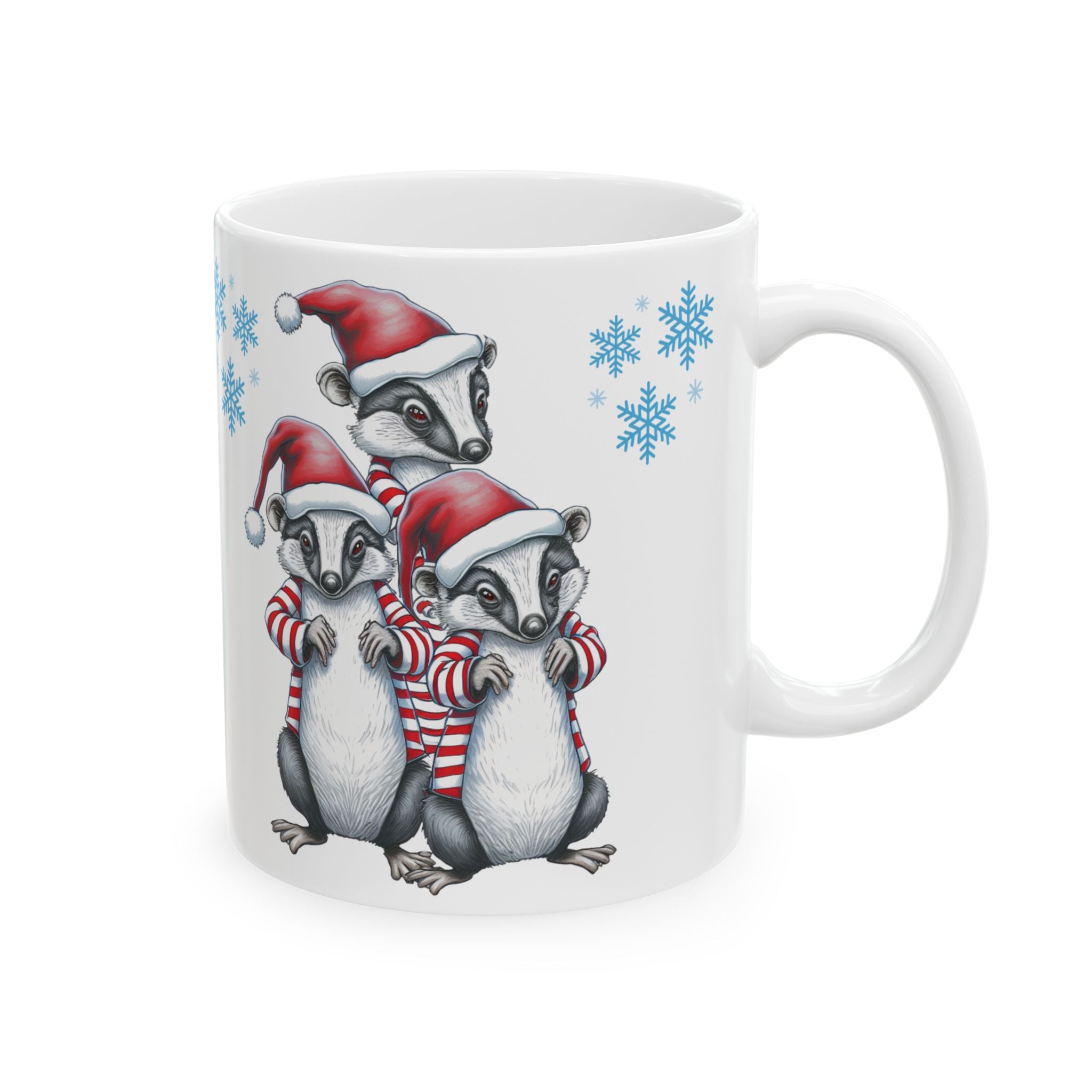 Christmas Mug Fitchew Mug Unique Funny Animal Mug Cute Coffee Cup Holiday Gift