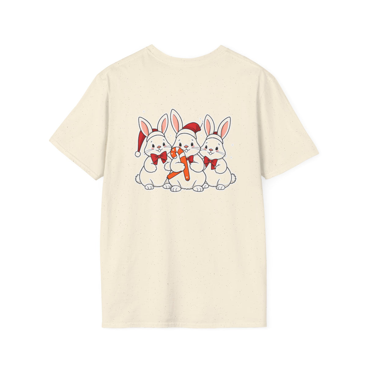 Christmas Rabbits Family T-Shirt | Cute Cartoon Holiday Design Unique Holiday Gift Shirt