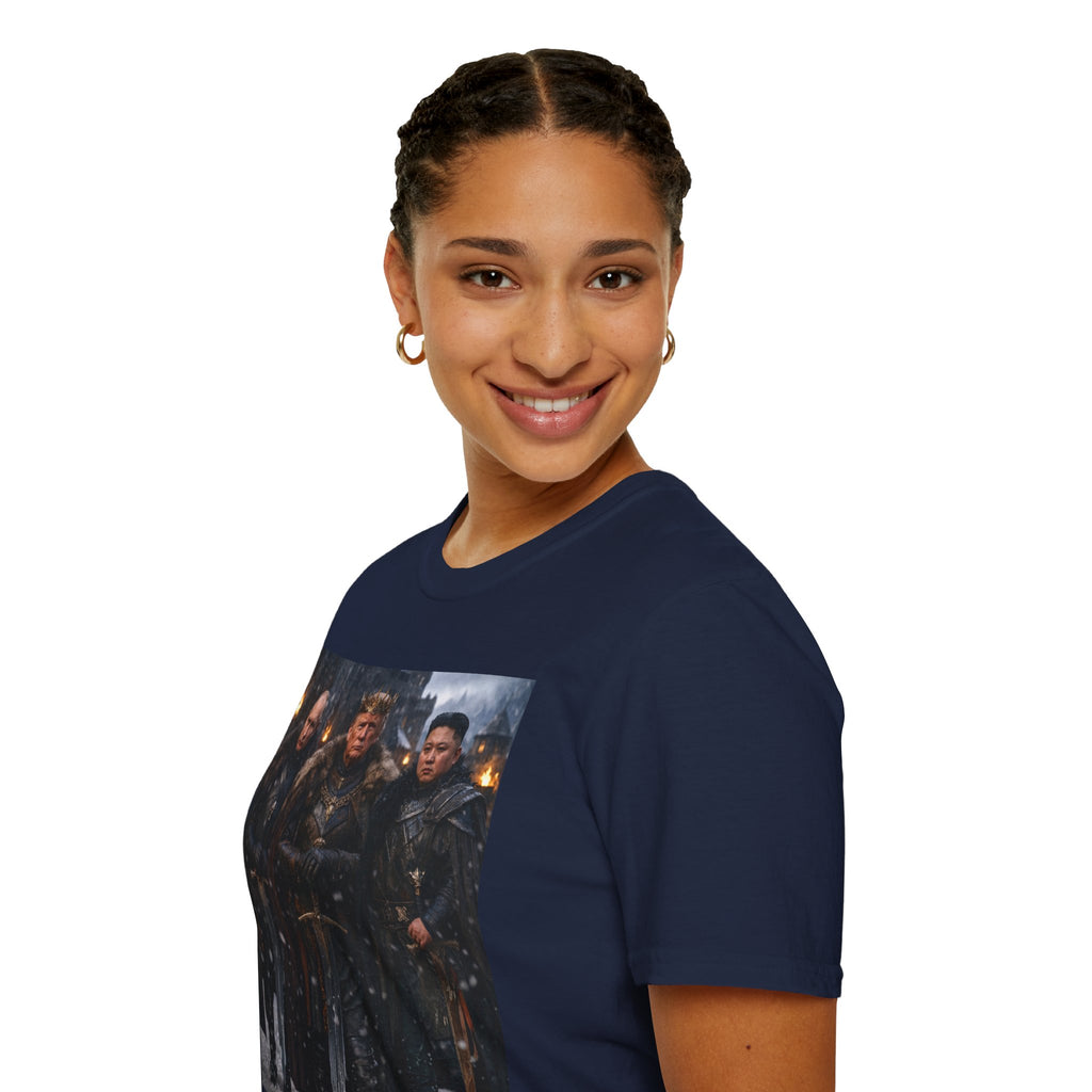 Funny Trump Putin Kim Jong Unique T-Shirt Artwork Throne Unisex Softstyle Tshirt