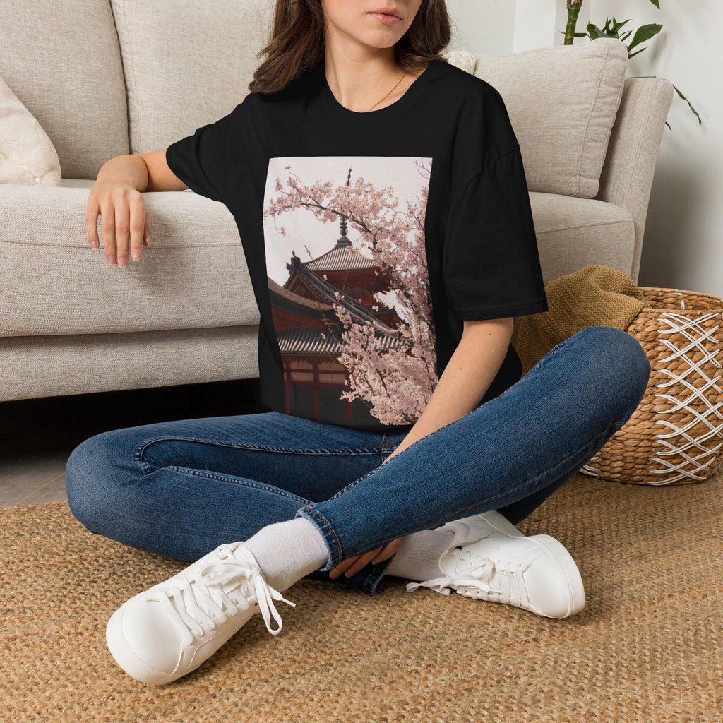 Japanese Art Shirt Sakura Cherry Blossom Japan's Flower Unisex Softstyle T-Shirt