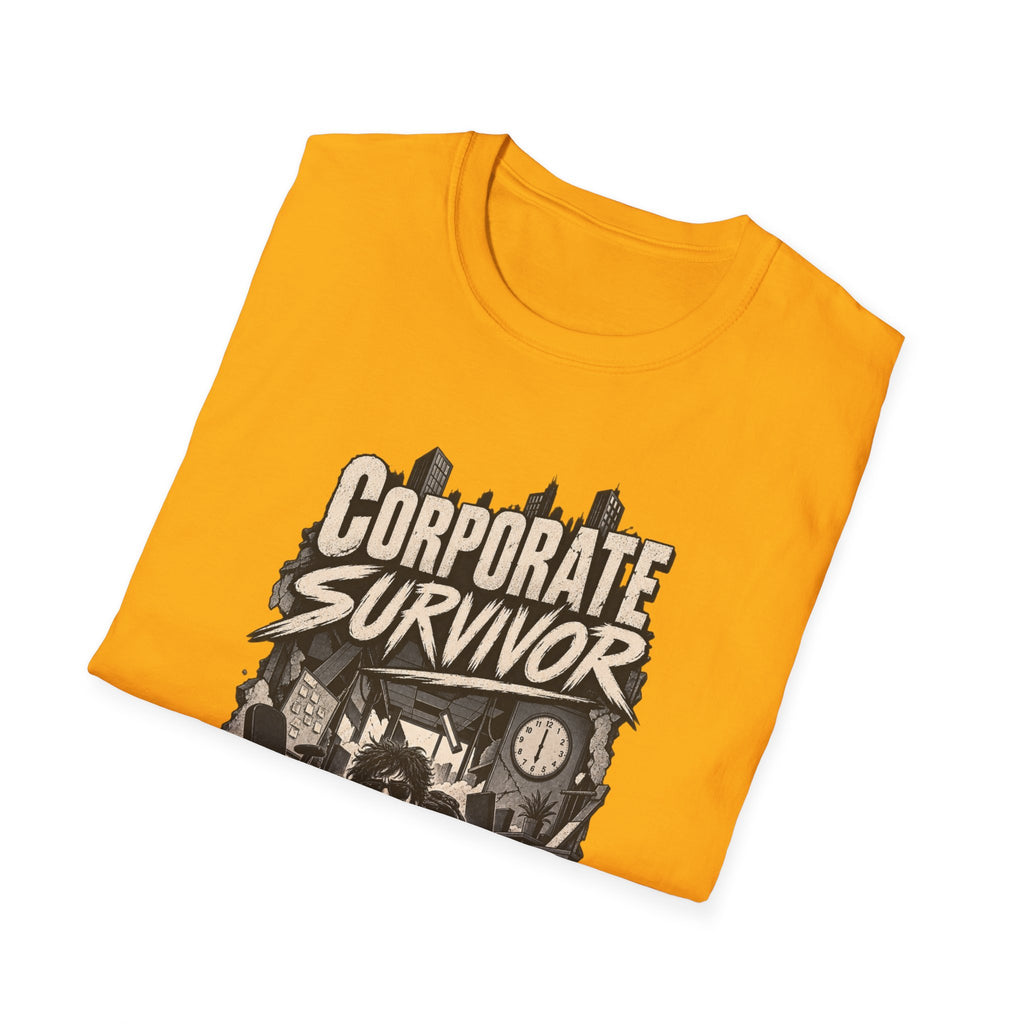 Funny Dark Humor Tshirt — Funny Office Tshirt Dark Humor Graphic Tee Unique Coworker Gift CORPORATE SURVIVOR Shirt