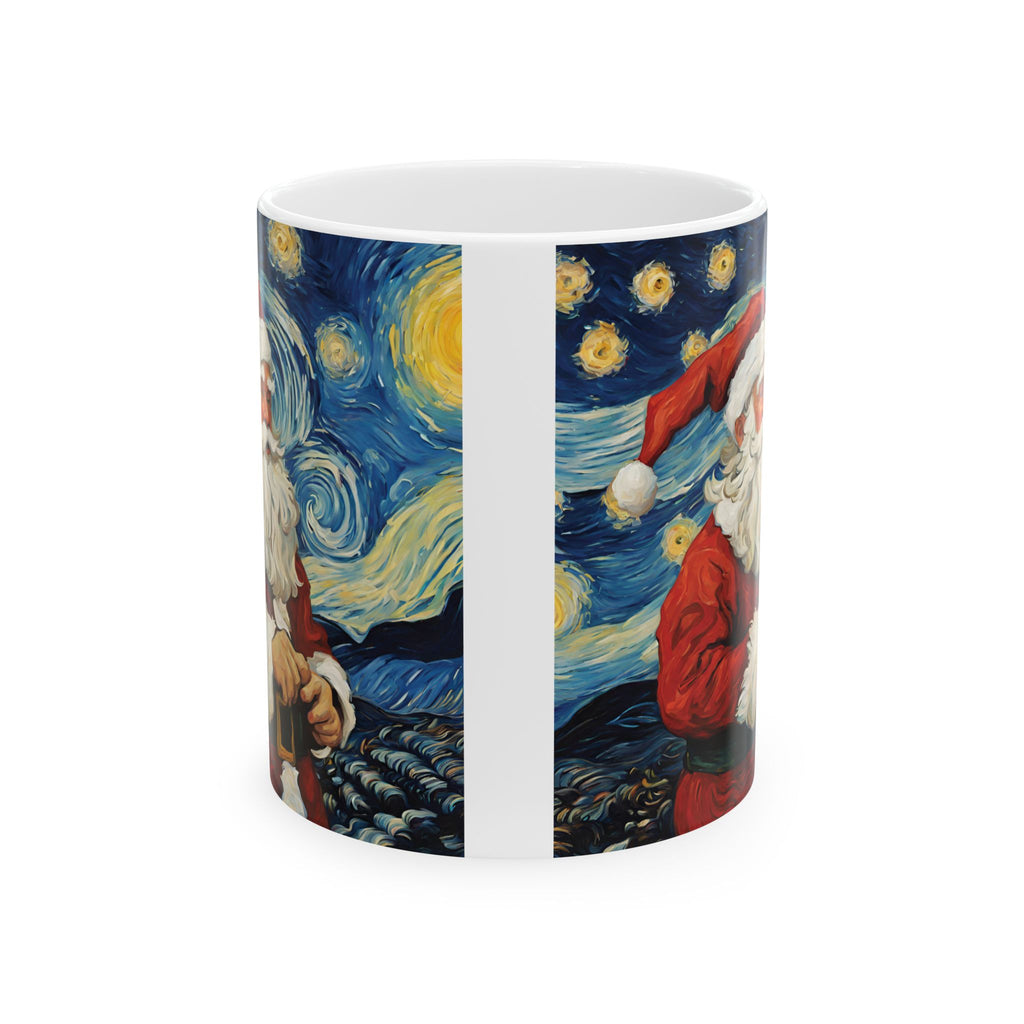 Christmas Mug Van Gogh Mug Starry Night Santa Claus Unique Funny Coffee Cup Gift