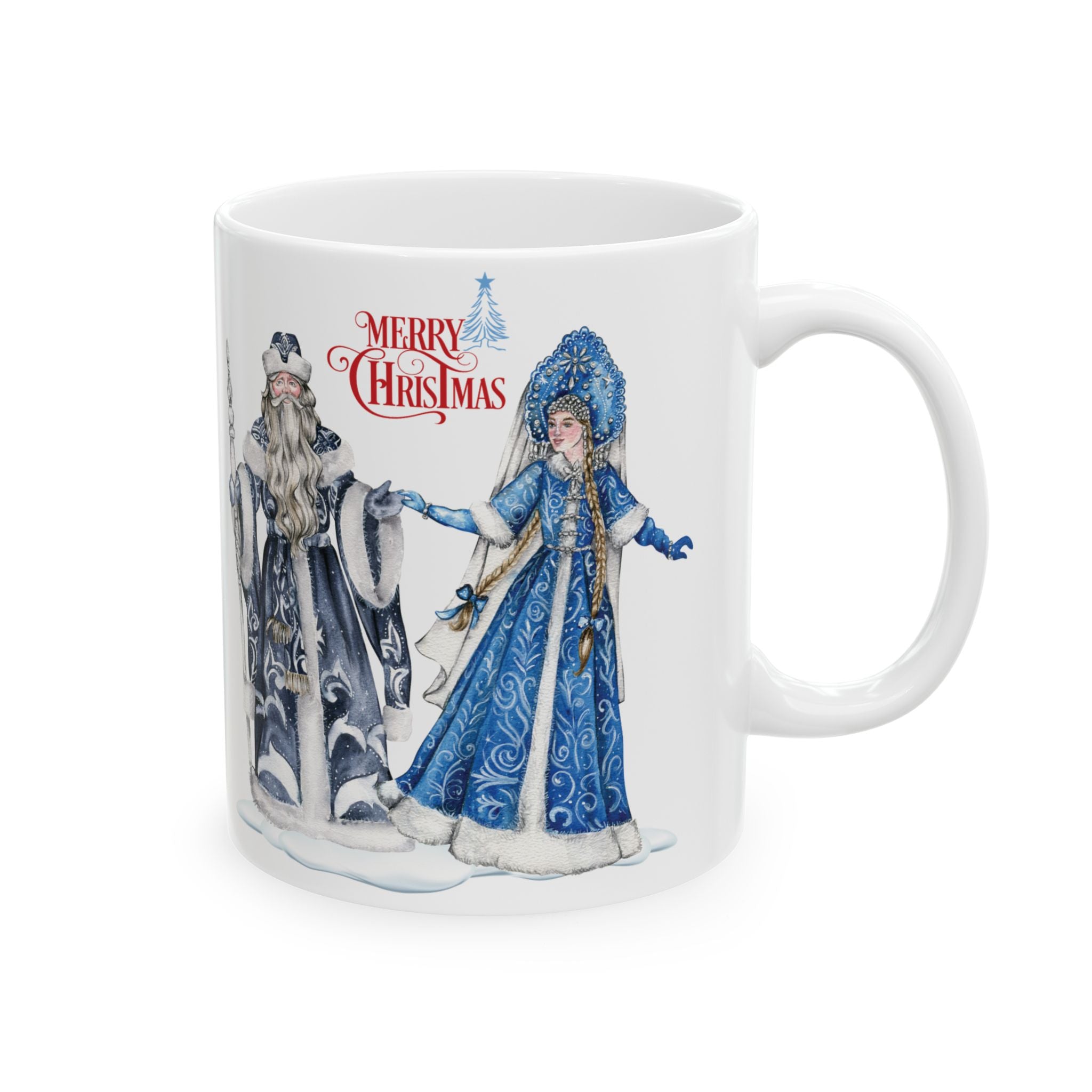 Christmas Mug Funny Santa Claus Mug SnowMaiden Russian Cute Coffee Cup Gift 2027 Best Gift for New Year 11oz