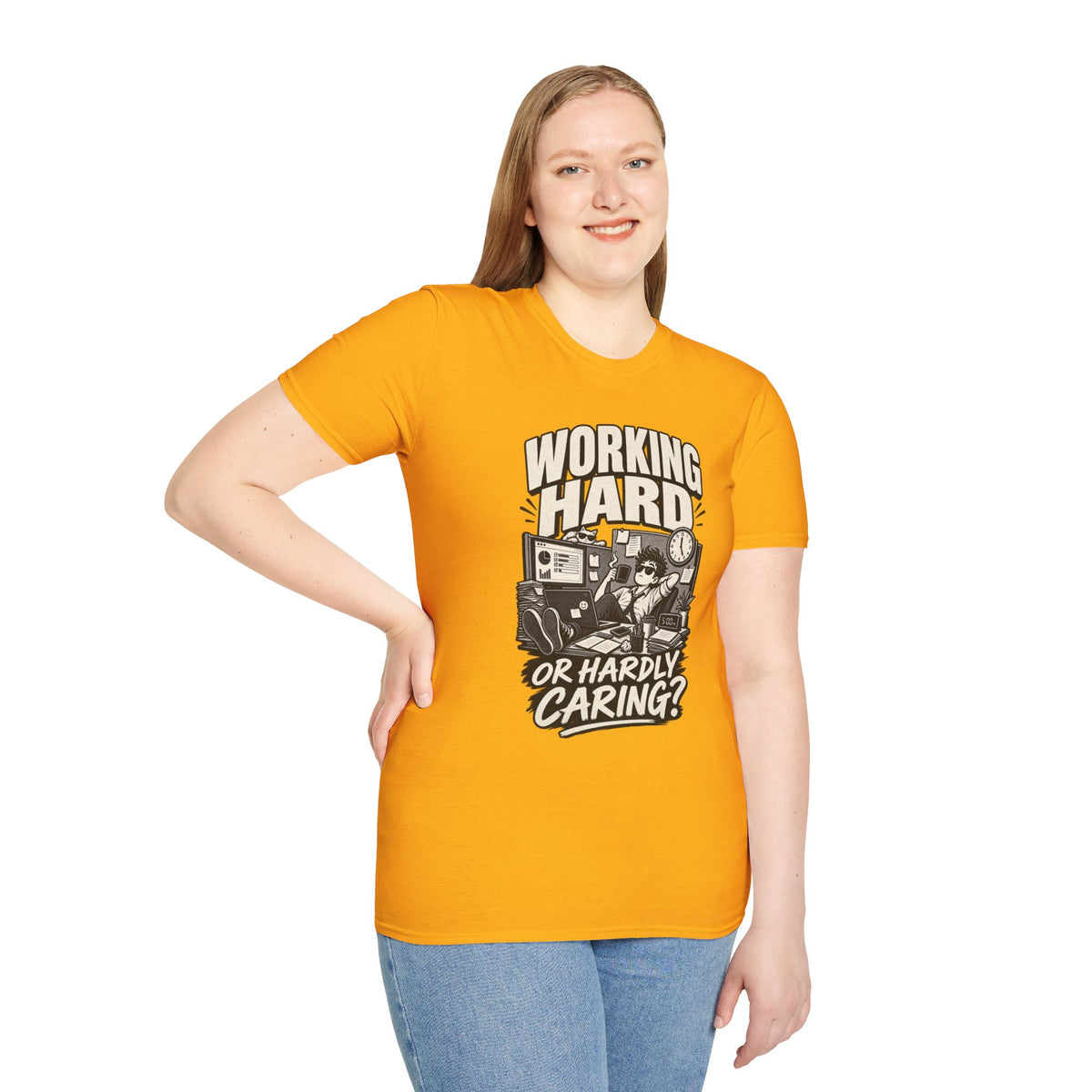 Funny Dark Humor Tshirt — Funny Office Tshirt Dark Humor Graphic Tee Unique Coworker Gift WORKING HARD Shirt