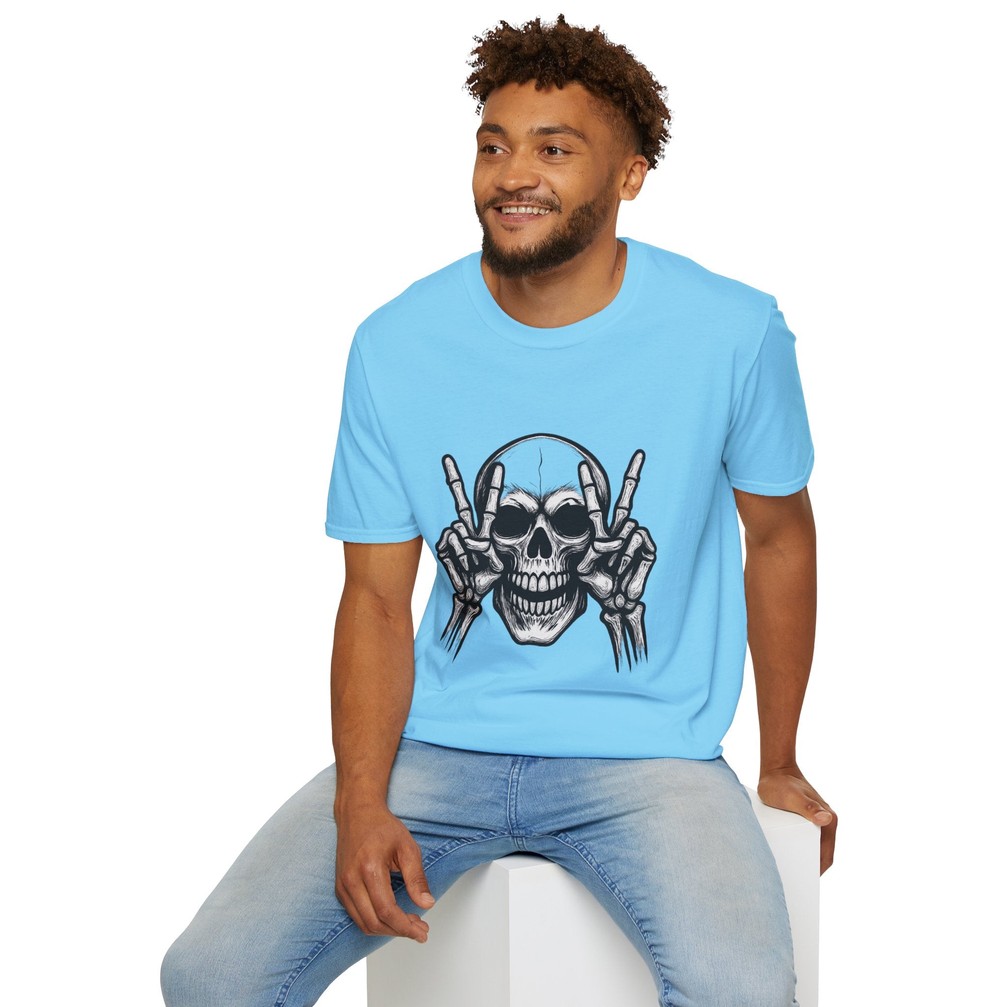 Mens Skull T-shirt Graphic Tees Skeleton Apparel Clothing Skulls Accessories Best Gift