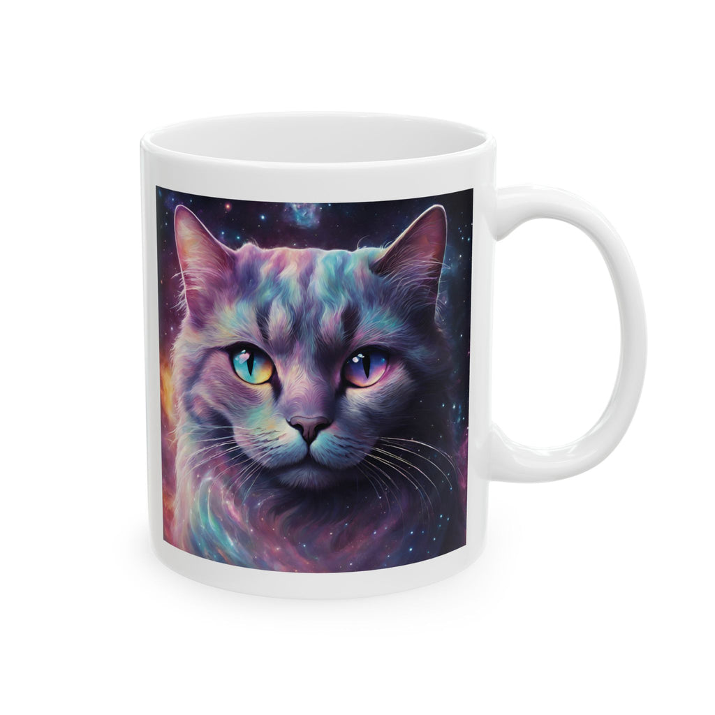 Cosmic Cat For Mom Lover Funny Coffee Tea Ceramic Mug Office Work Cup Gift Cute
