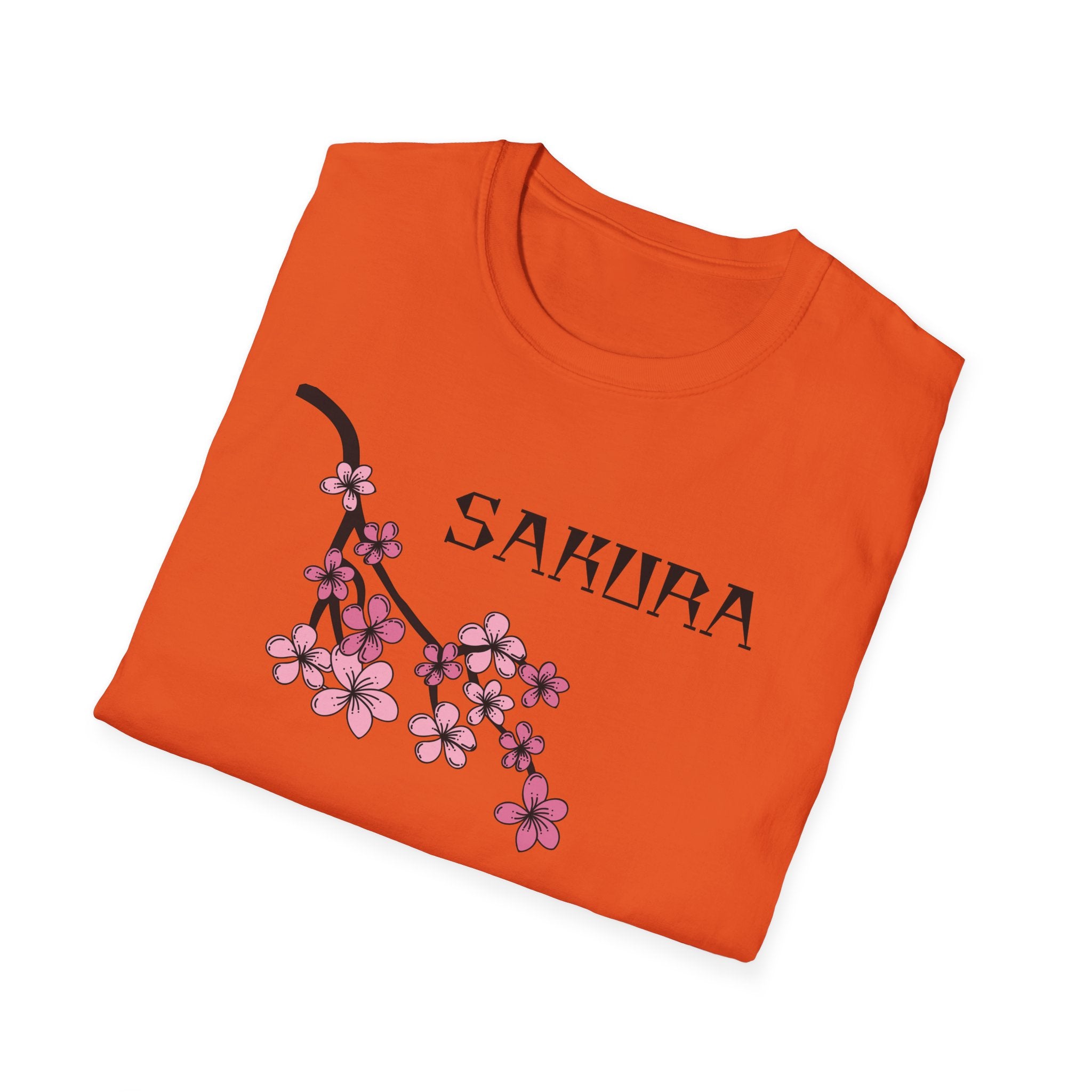 Sakura T-Shirt Japanese Art Shirt Unisex Softstyle Cherry Blossom Flower T-shirt