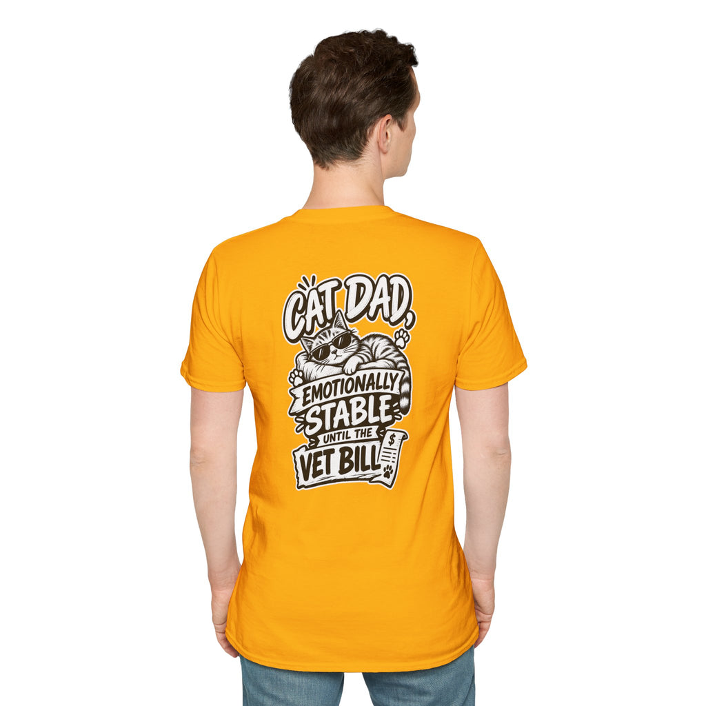 Cat Dad Shirt Pet Lover Tshirt Funny Cat Lover Graphic Tee Dark Humor Tee Unique Gift Funny Tshirt