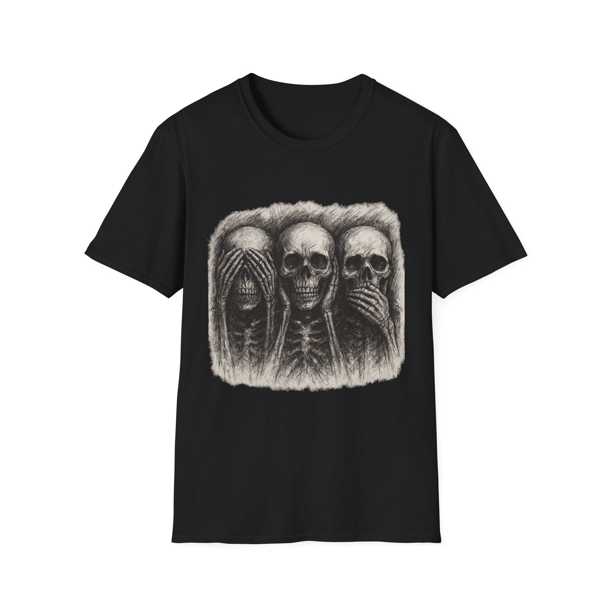Mens Skull T-shirt Graphic Tees Skeleton Apparel Clothing Skulls Accessories Best Gift