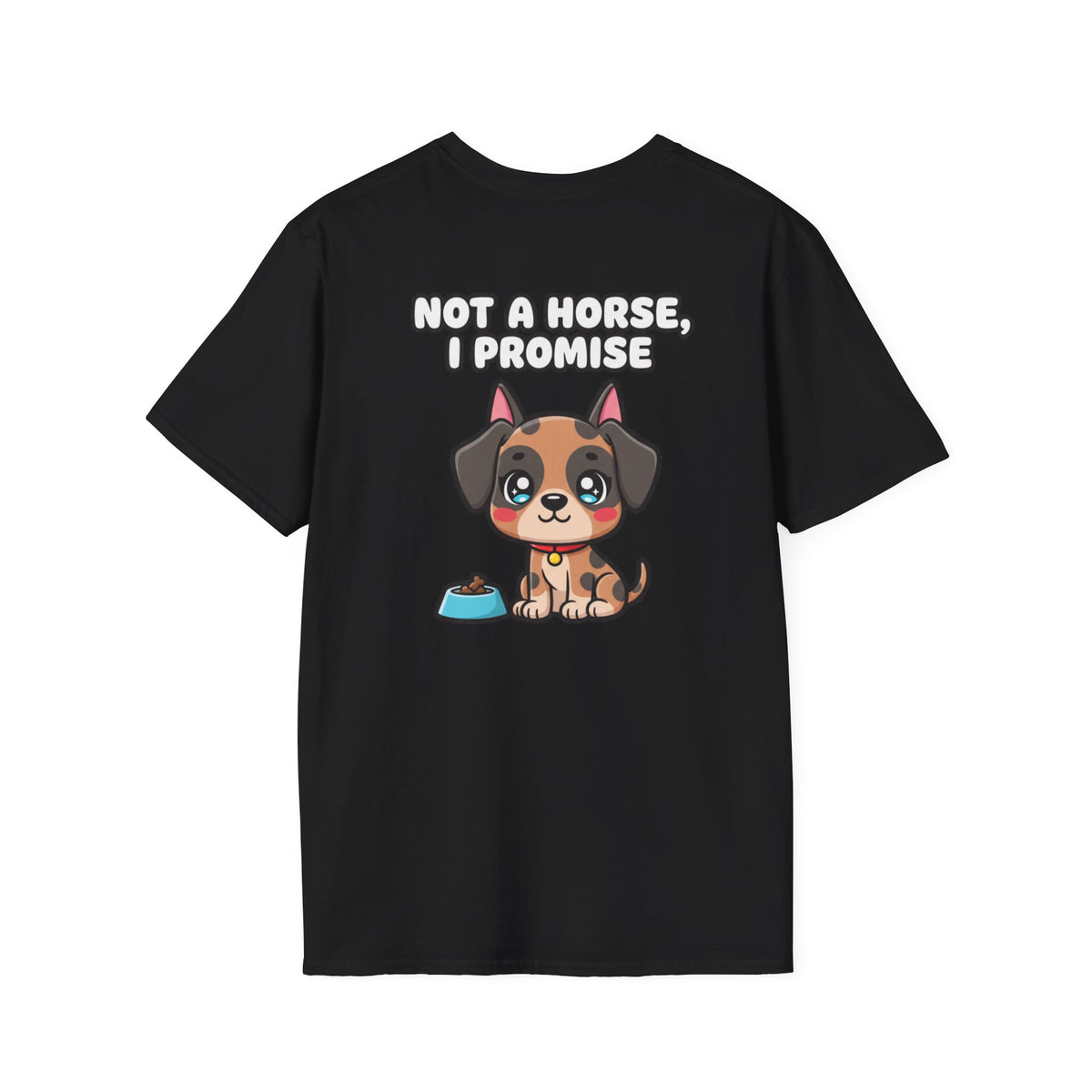 Cute Great Dane Shirt Not A Horse, I Promise Funny Dog Lover Unisex Softstyle Tee Gift