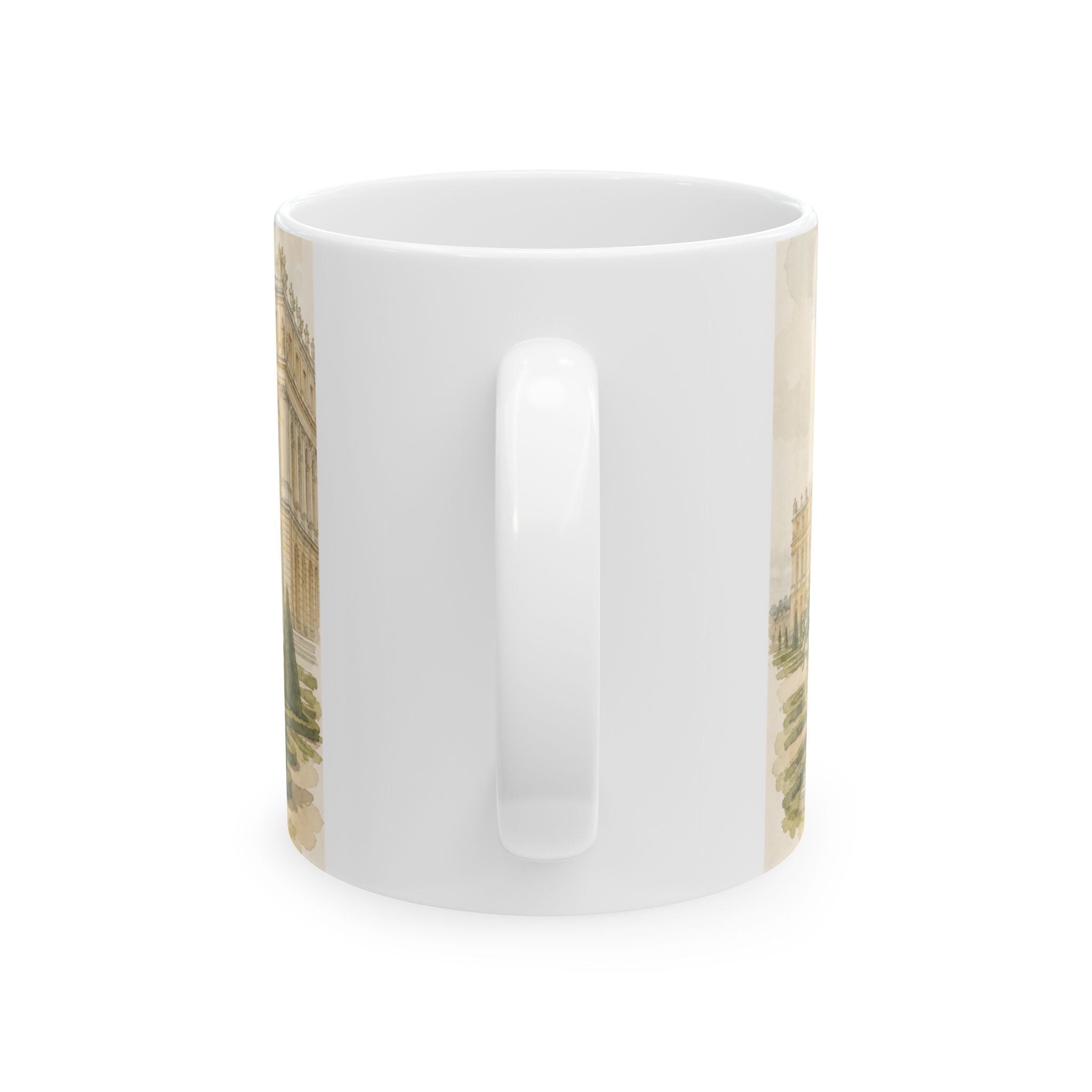 Palace of Versailles Mug Elegant Watercolor French Garden Coffee Cup Gift Ceramic Travel Mug