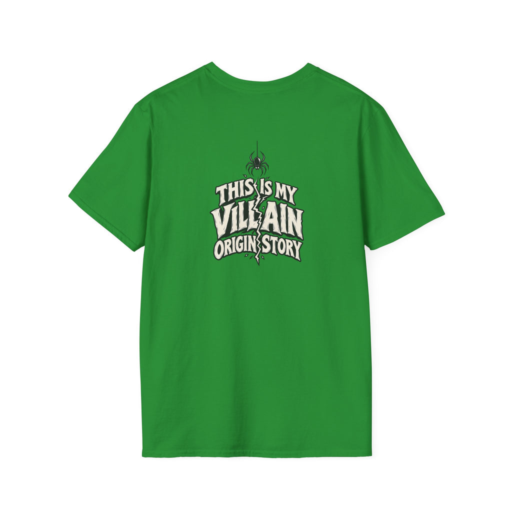 Dark Humor Halloween Shirt This Is My Villain Origin Story Funny Sarcastic Unisex Softstyle Tee Adult Halloween Gift