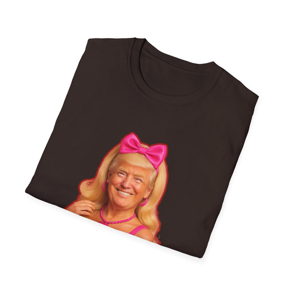 Funny Unique Donald Trump Barbie Unisex T-Shirt Best Gag Gift Cotton Print Soft