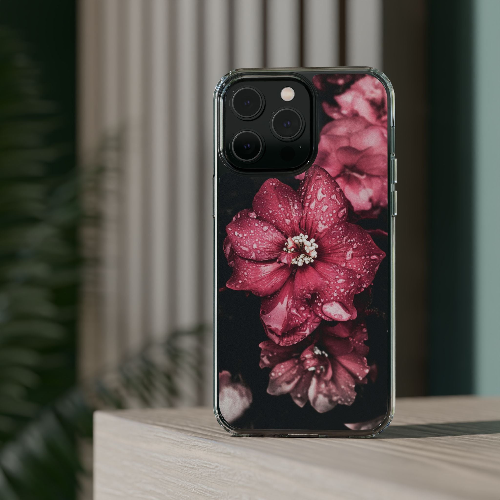 Pink Flowers Clear Cases iPhone Case Samsung Phone Case Unique Gift Cute Phone Cover Unique iPhone 17 Pro Max Phone Case
