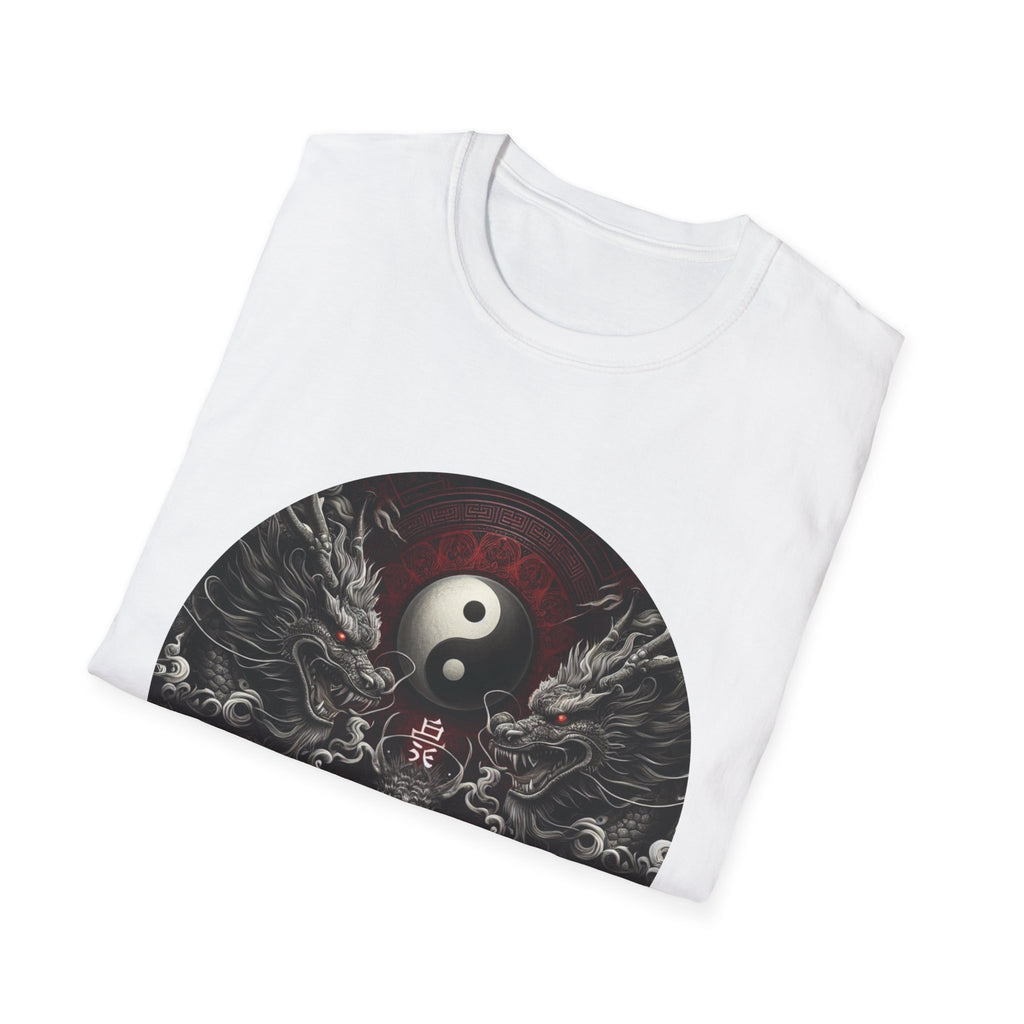 Dragon T-shirt Men Women Graphic Tee Clothing Apparel Symbol Ying Yang Best Gift