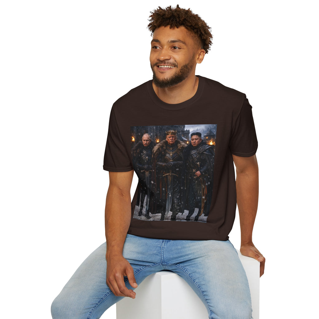 Funny Trump Putin Kim Jong Unique T-Shirt Artwork Throne Unisex Softstyle Tshirt