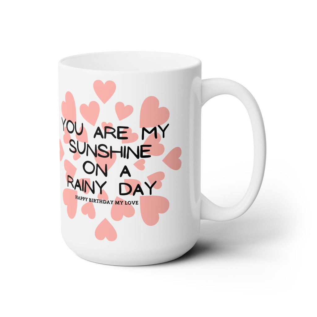 My Sunshine Heart Coffee Mug Happy Birthday Anniversary Best Wedding Gift New