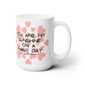 My Sunshine Heart Coffee Mug Happy Birthday Anniversary Best Wedding Gift New