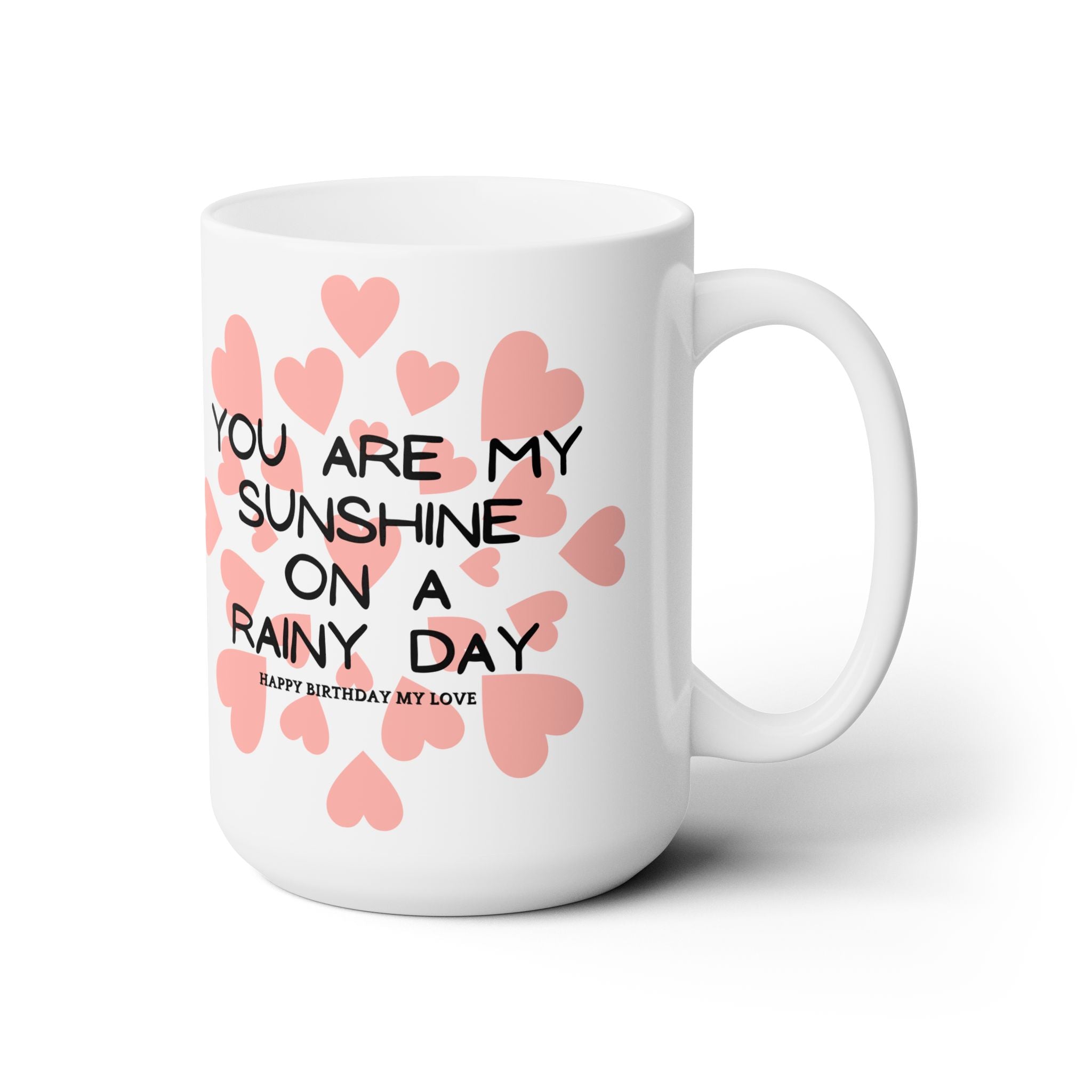 My Sunshine Heart Coffee Mug Happy Birthday Anniversary Best Wedding Gift New