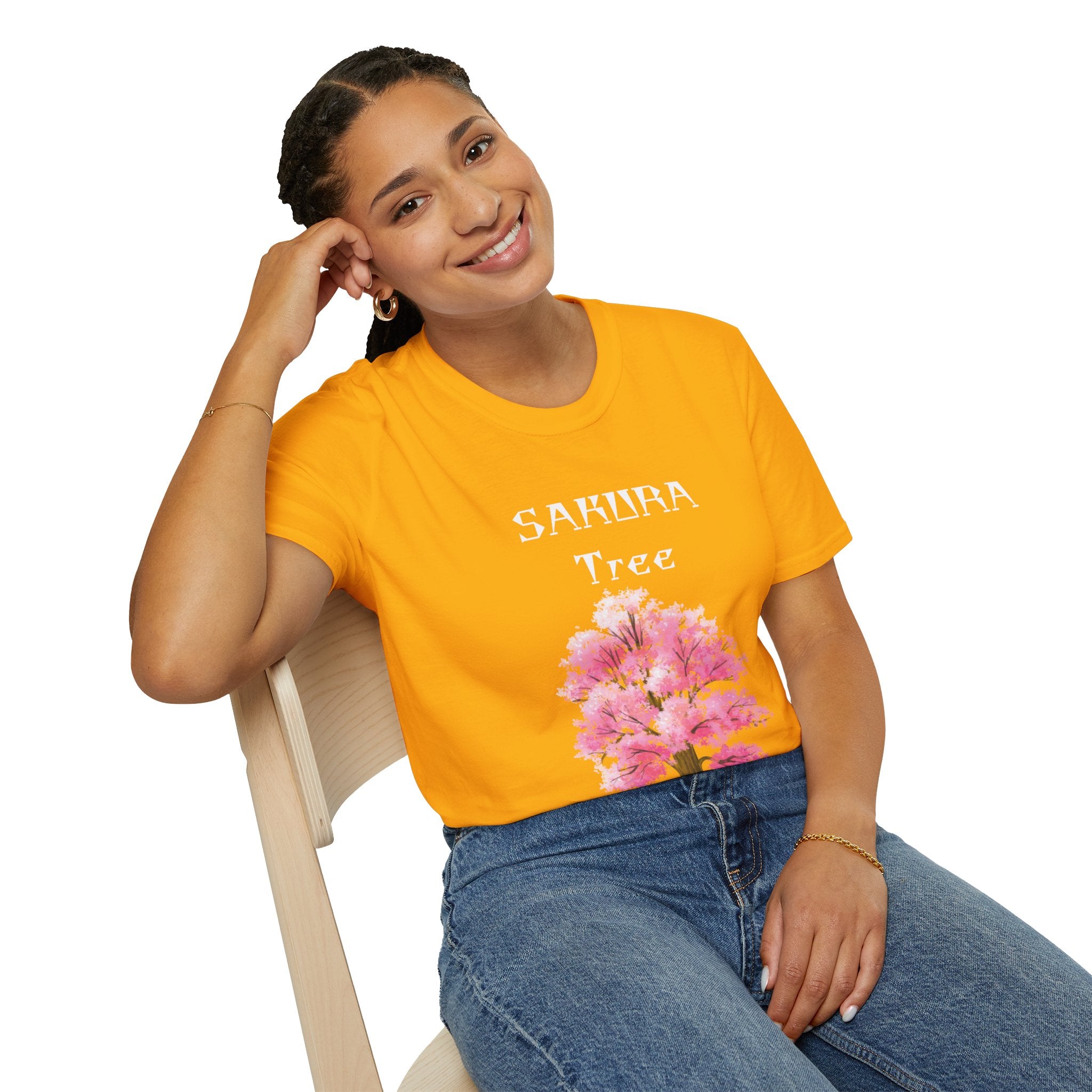 Sakura T-Shirt Japanese Art Shirt Unisex Softstyle Cherry Blossom Flower T-shirt