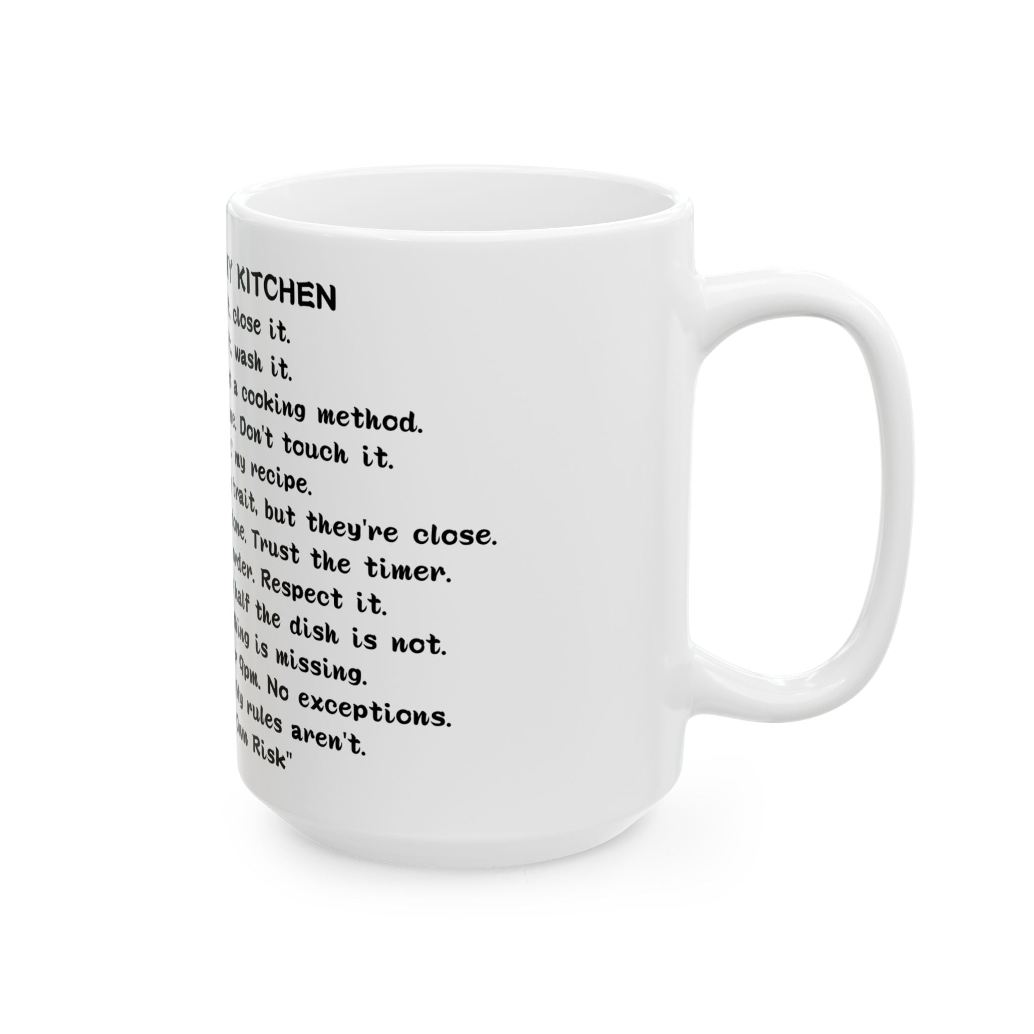 12 Rules for My Kitchen Mug — Funny Cooking Humor Coffee Cup Gift Gift for Mom Ceramic Mug 11oz 15oz