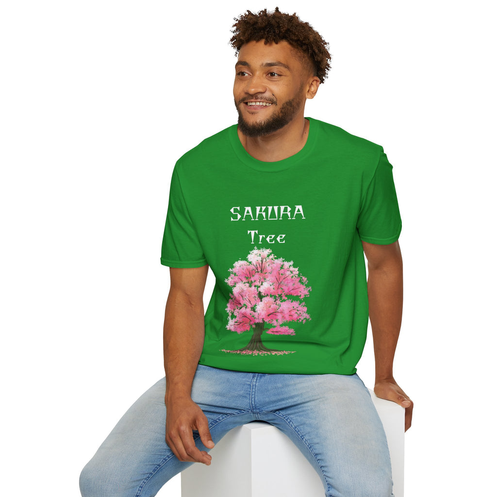 Sakura T-Shirt Japanese Art Shirt Unisex Softstyle Cherry Blossom Flower T-shirt