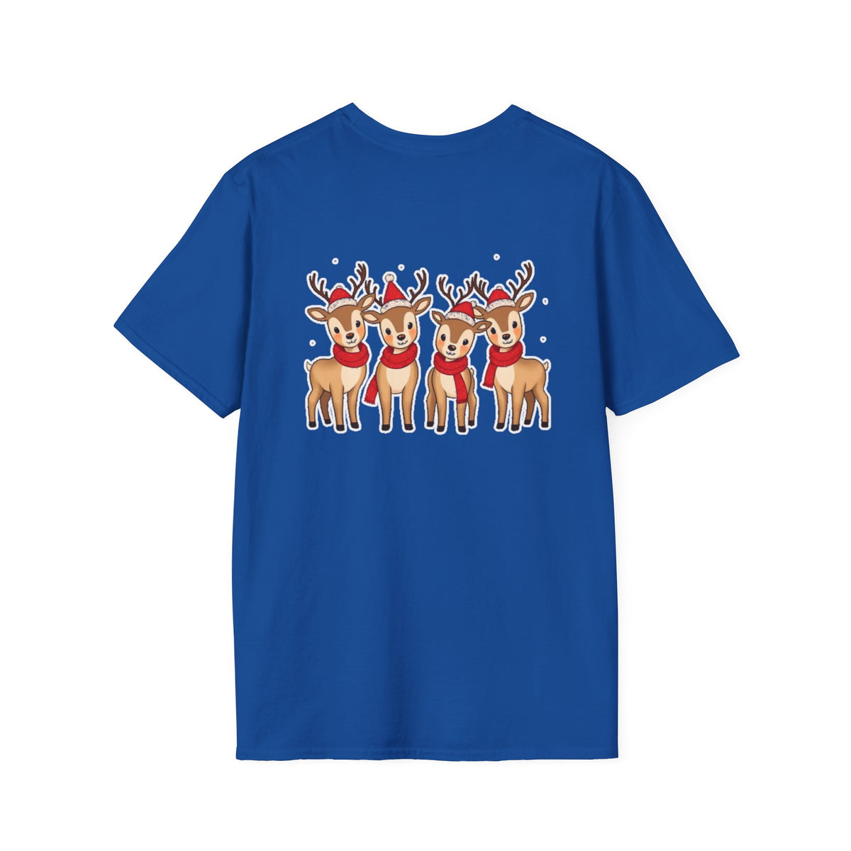 Christmas Reindeer Family T-Shirt | Cute Cartoon Holiday Design Unique Holiday Gift Shirt