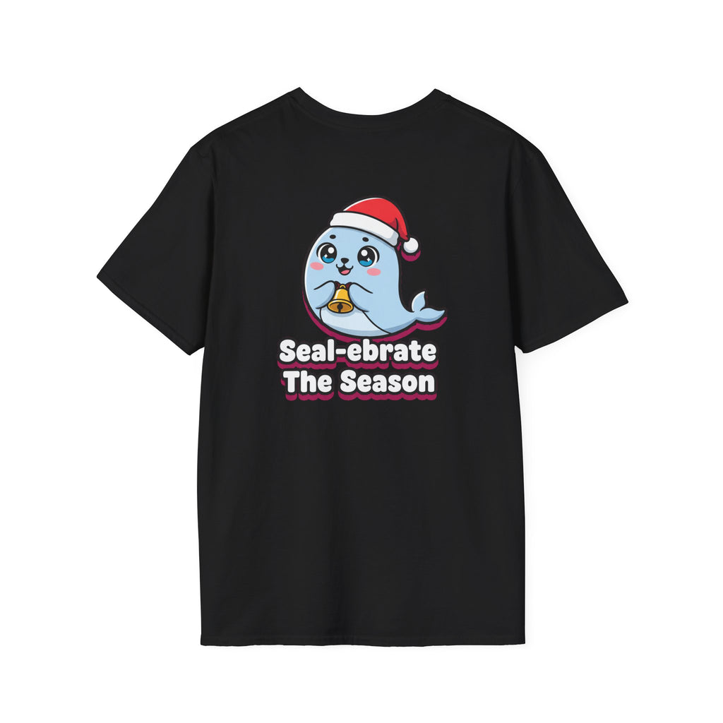 Cute Christmas Shirt Sealebrate The Season Funny Animal Unisex Softstyle Tee Christmas Gift