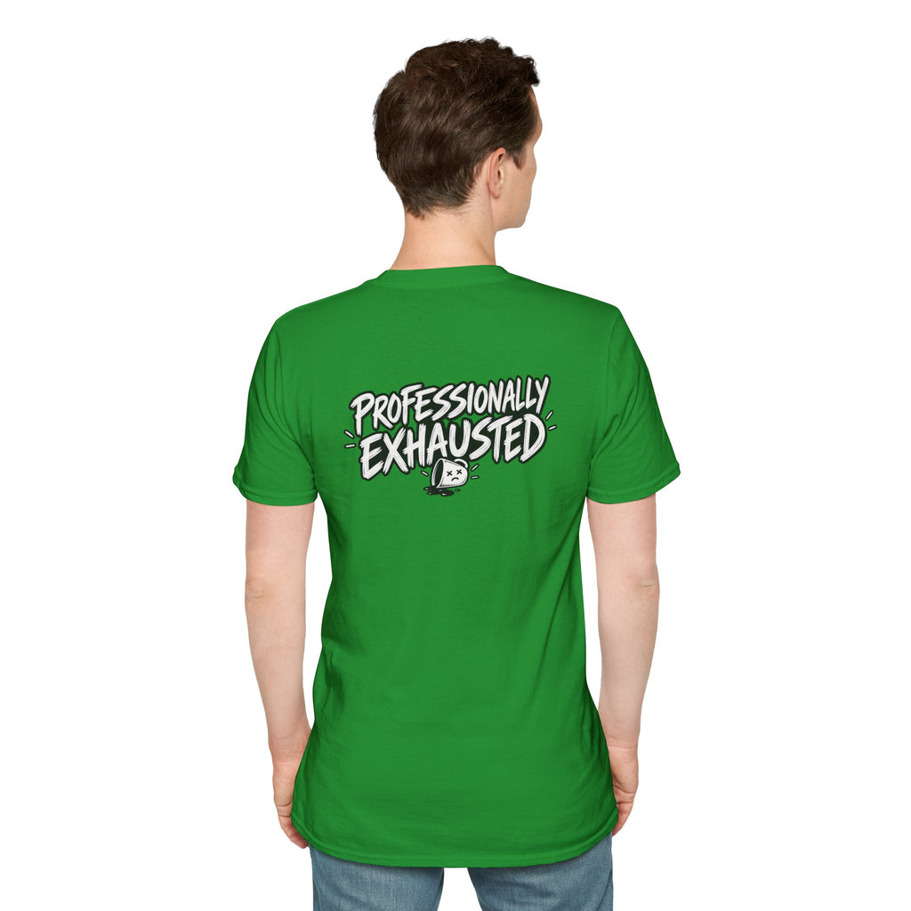 Funny Dark Humor Shirt Professionally Exhausted Funny Office Tee Unique Gift