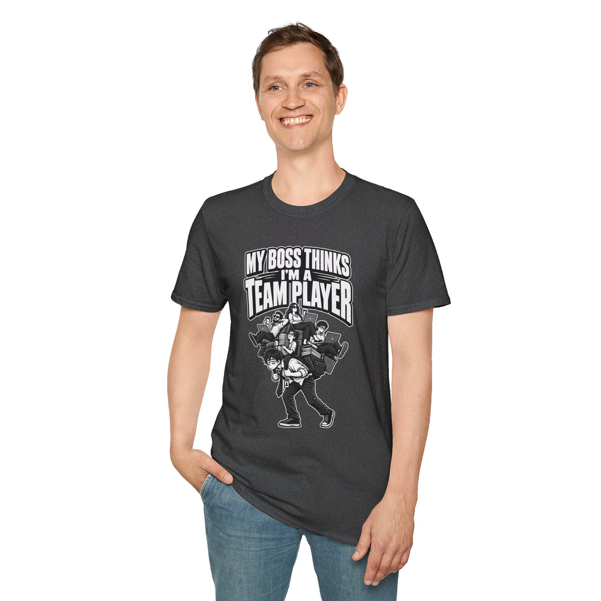 Funny Dark Humor Tshirt — Funny Office Tshirt Dark Humor Graphic Tee Unique Coworker Gift TEAM PLAYER Shirt