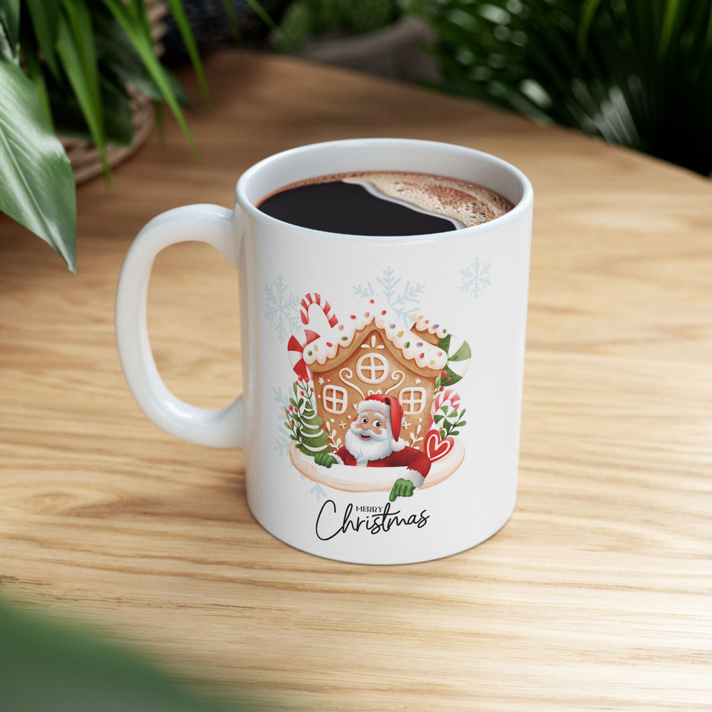 Funny Santa Claus Merry Christmas Mug Unique Cute Ceramic Coffee Cup Gift Kids 11oz