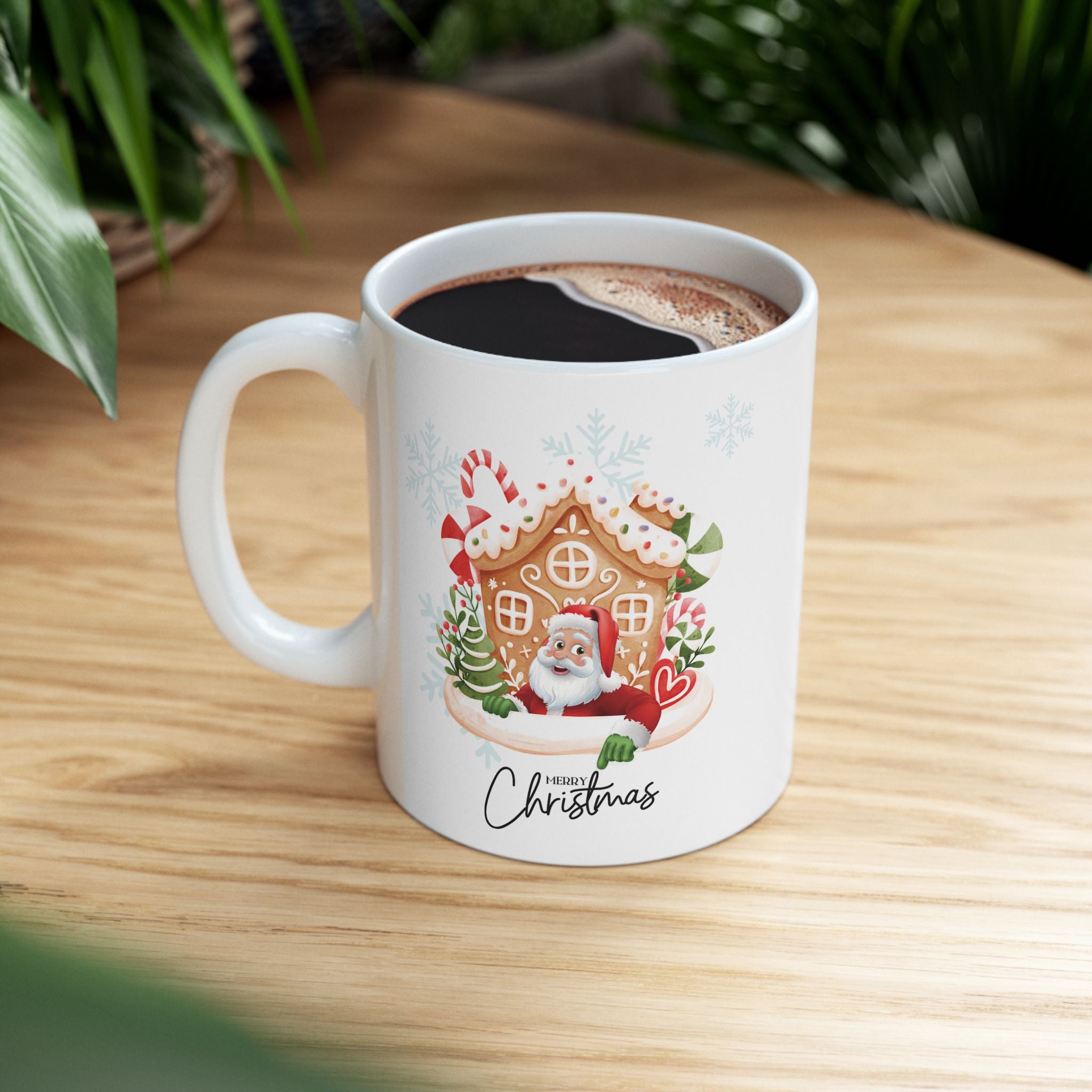 Funny Santa Claus Merry Christmas Mug Unique Cute Ceramic Coffee Cup Gift Kids 11oz