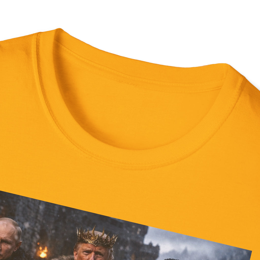 Funny Trump Putin Kim Jong Unique T-Shirt Artwork Throne Unisex Softstyle Tshirt