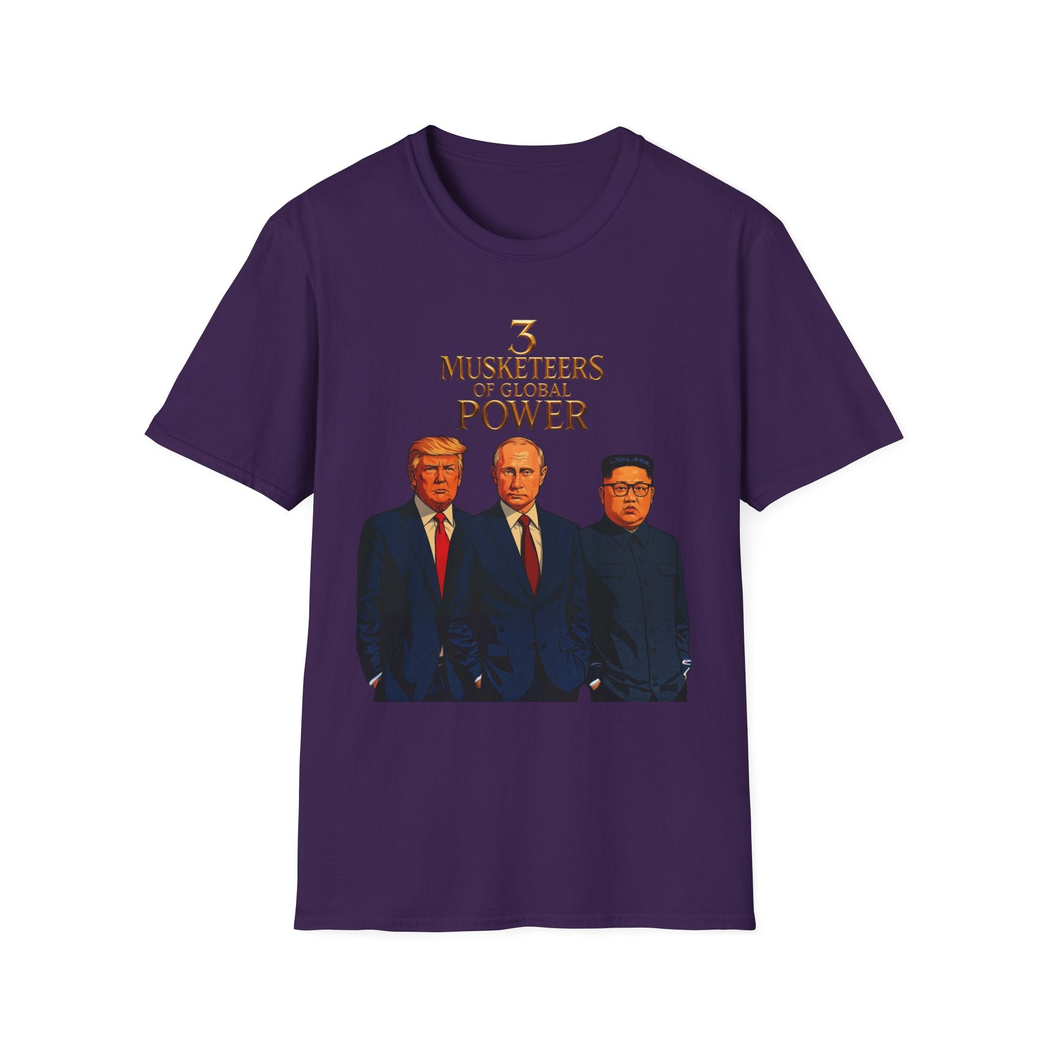 Funny Donald Trump Kim Putin T-Shirt Unique Unisex Softstyle Gift Men Woman Tee