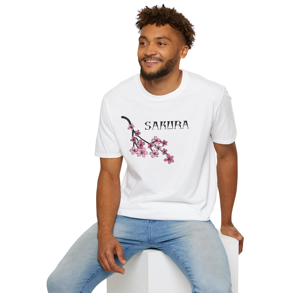 Sakura T-Shirt Japanese Art Shirt Unisex Softstyle Cherry Blossom Flower T-shirt