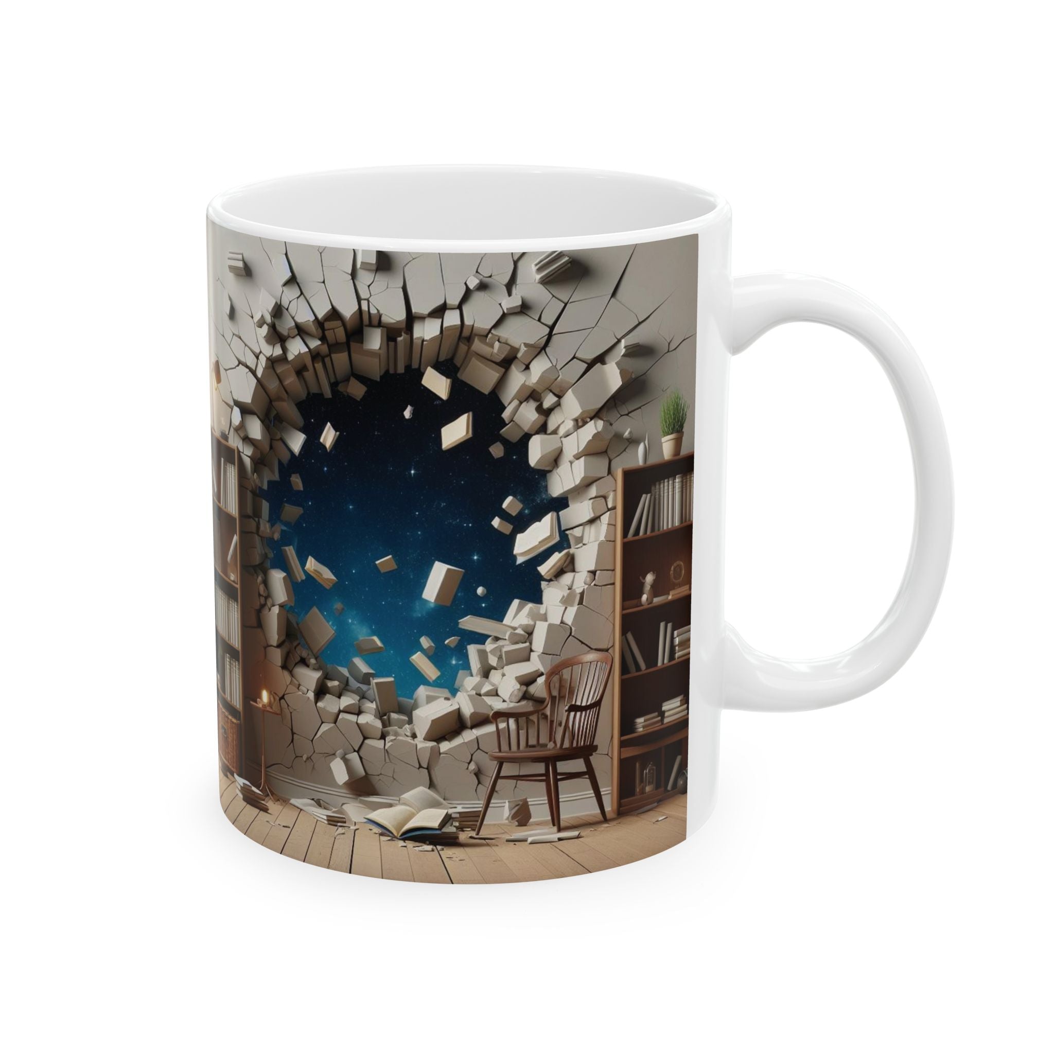 3D Bookshelf Mug-Library Book Mugs Book Lover Office Ceramic Mug Tea Cup Gifts 2026