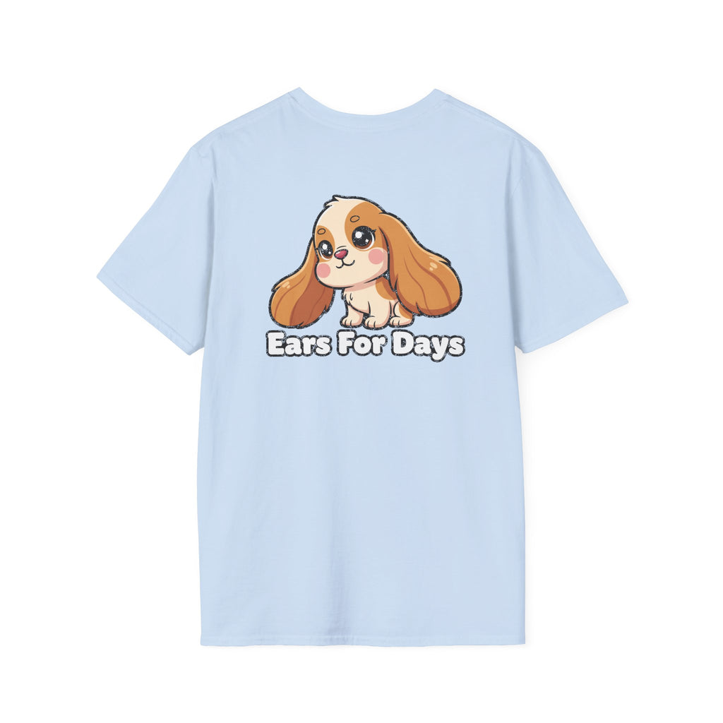 Cute Cocker Spaniel Shirt Ears For Days Funny Dog Lover Unisex Softstyle Tee Gift