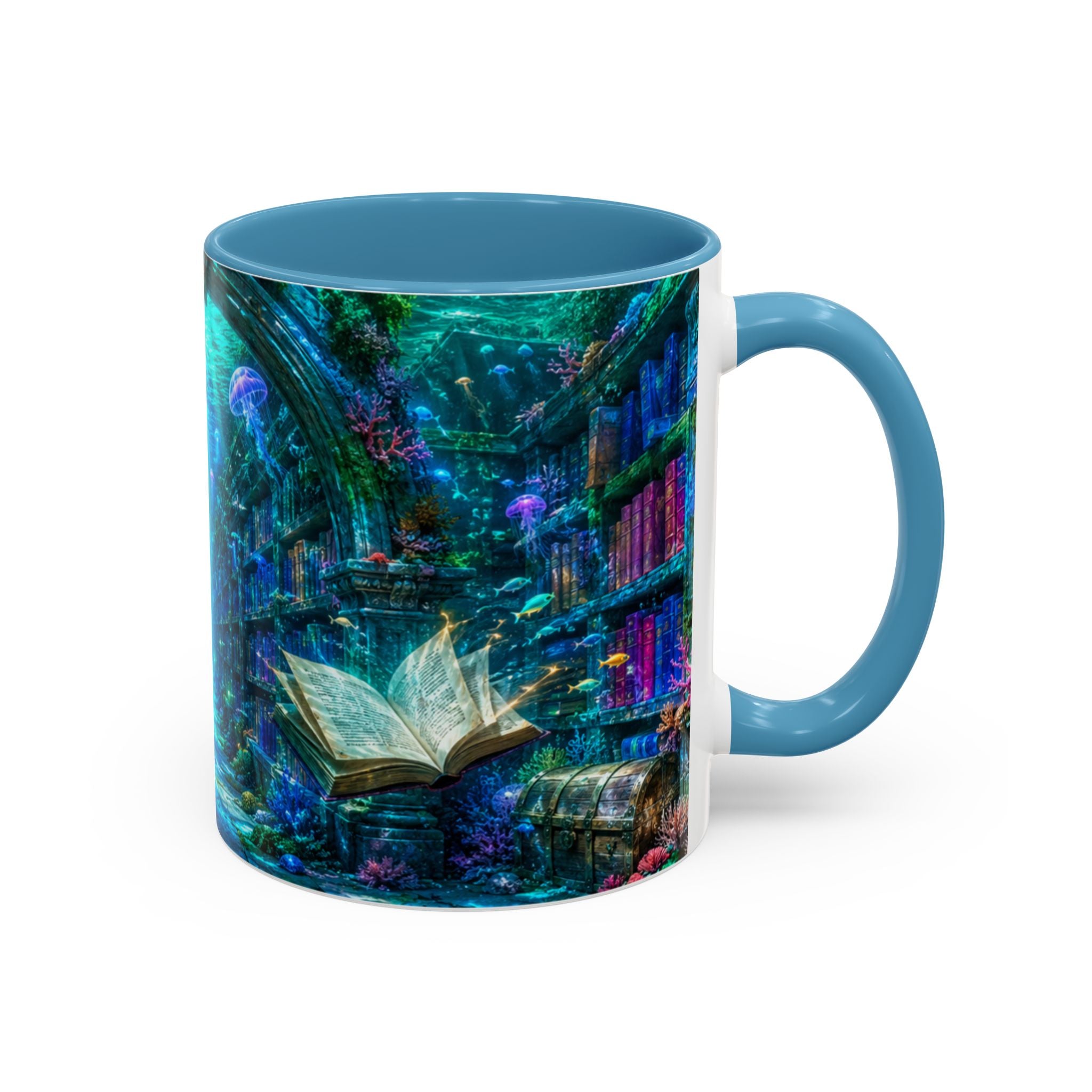 3D Library Bookshelf Mug Ceramic Book Lovers Coffee Mug Gifts Funny Accent Cup