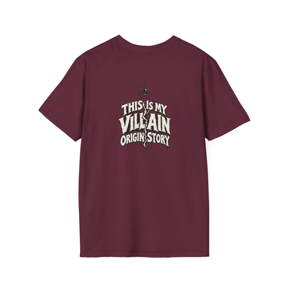 Dark Humor Halloween Shirt This Is My Villain Origin Story Funny Sarcastic Unisex Softstyle Tee Adult Halloween Gift