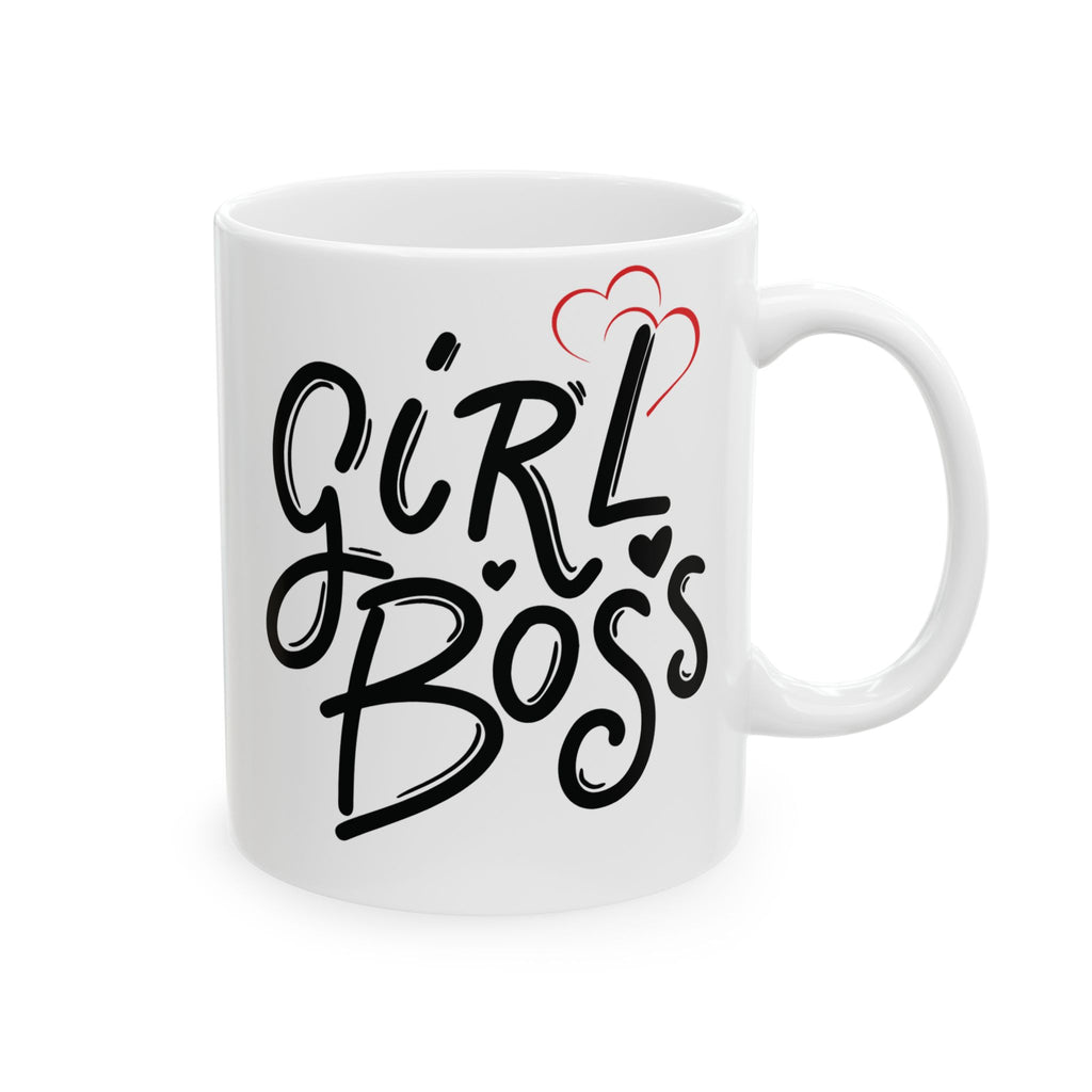 Girl's Boss Best Boss Ever Mug With Love Coffee Tea Mug Gift For Manager 11oz Office Gift