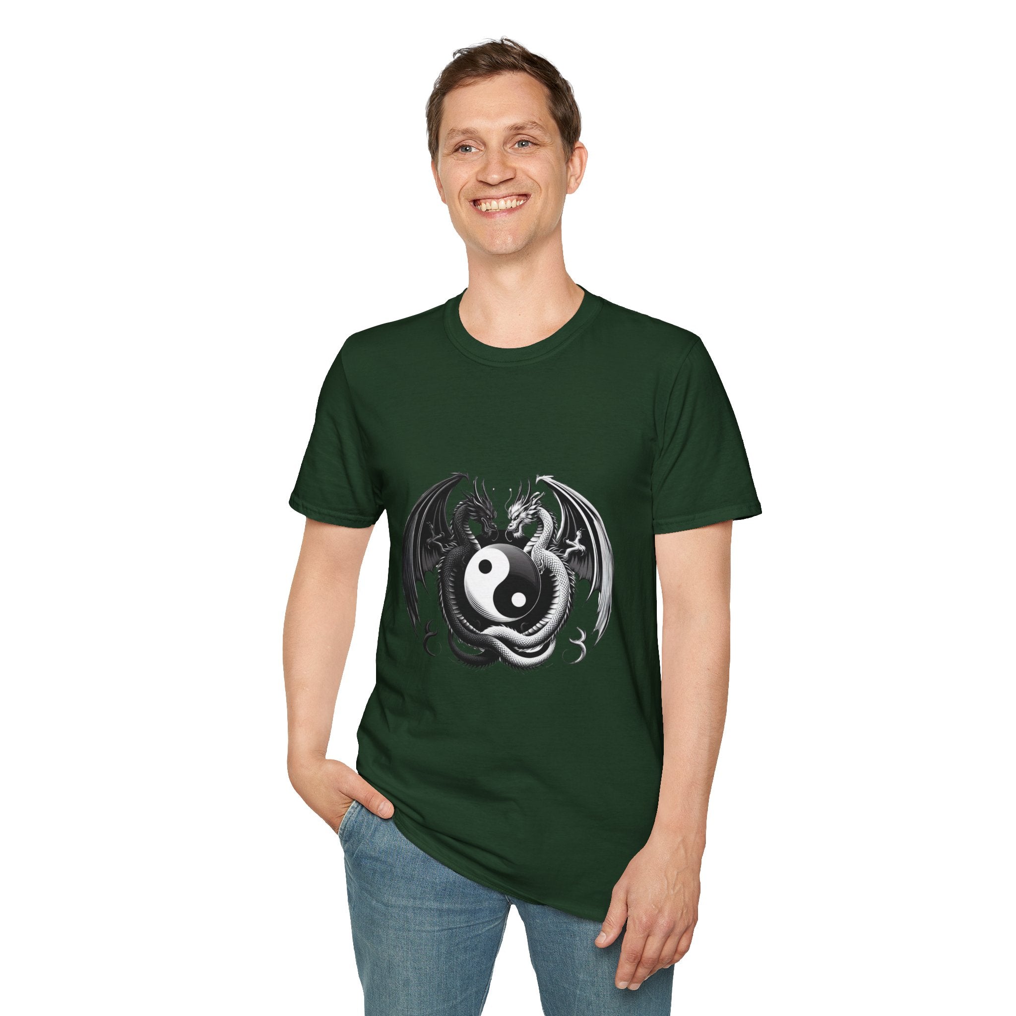Dragon T-shirt Men Women Graphic Tee Clothing Apparel Chinese Dagon Symbol Gift